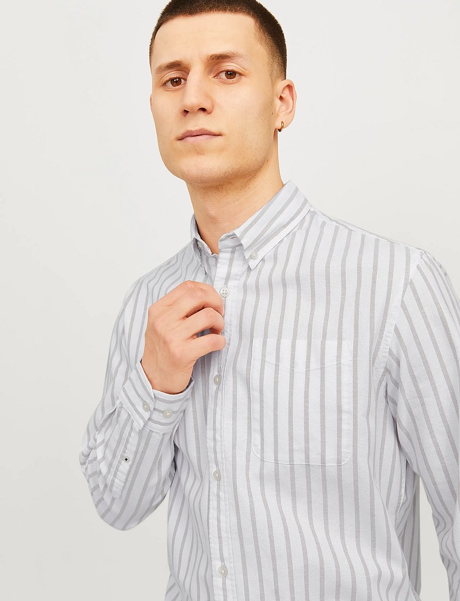 Jack & Jones - JJEOXFORD SHIRT LS NOOS - oxfordi särgid - crockery - 5
