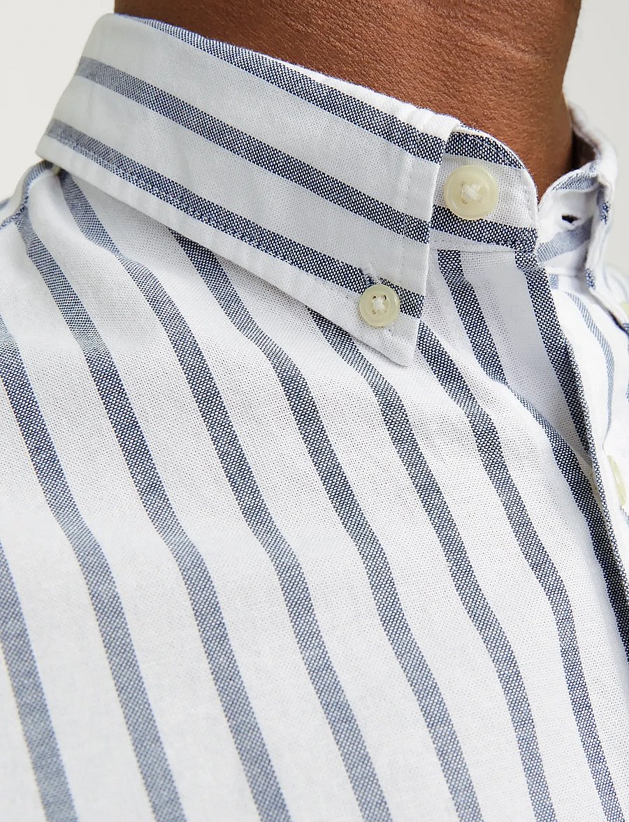 Jack & Jones - JJEOXFORD SHIRT LS NOOS - oxfordi särgid - ensign blue - 4