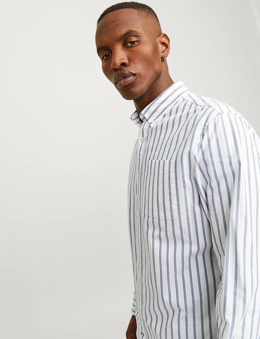 Jack & Jones - JJEOXFORD SHIRT LS NOOS - oxfordi särgid - ensign blue - 5
