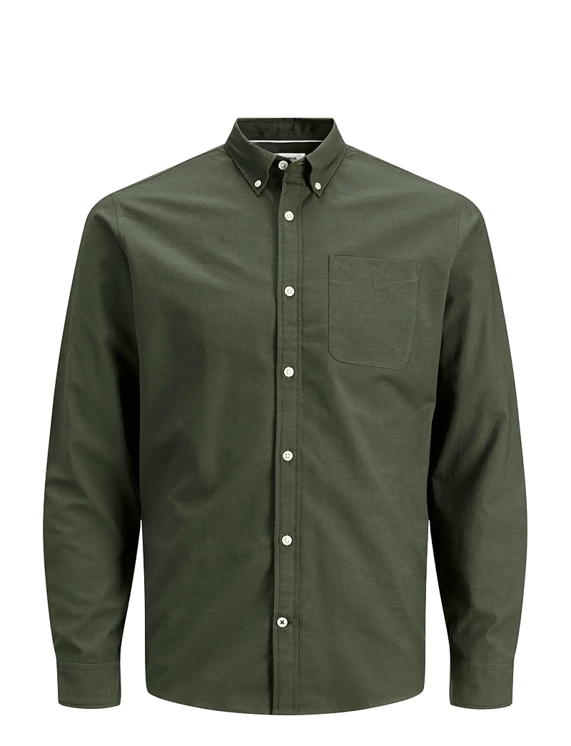 Jack & Jones - JJEOXFORD SHIRT LS NOOS - oxford-skjortor - forest night - 1