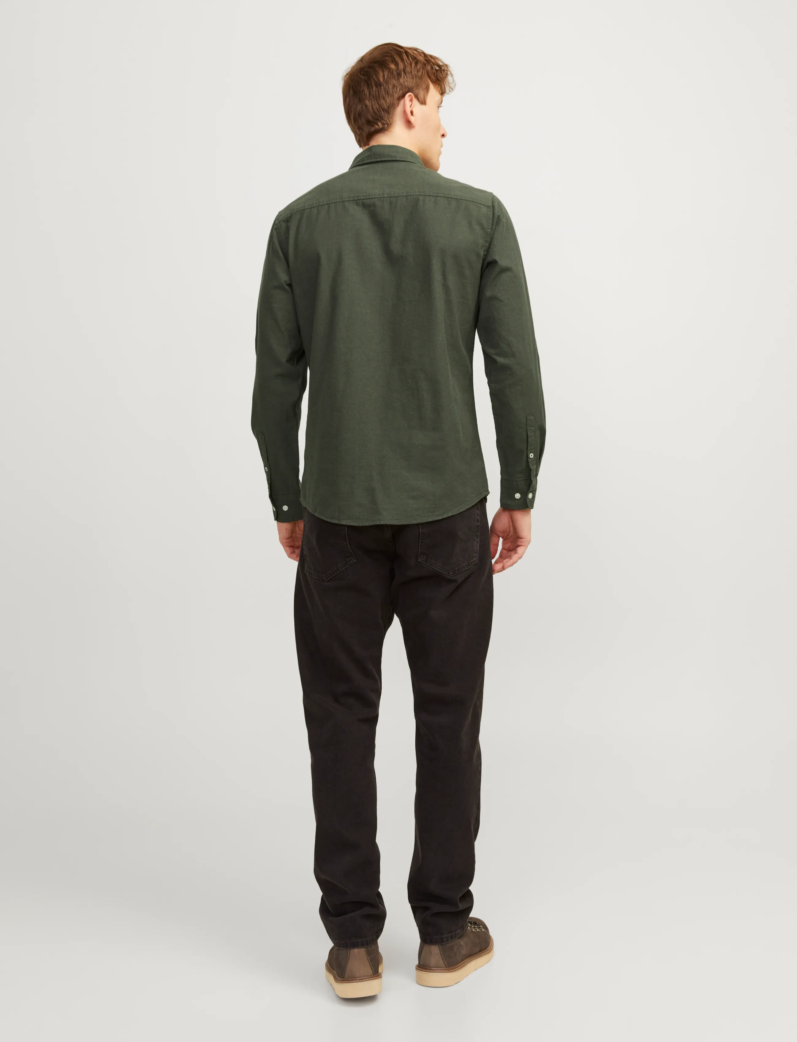 Jack & Jones - JJEOXFORD SHIRT LS NOOS - chemises oxford - forest night - 3