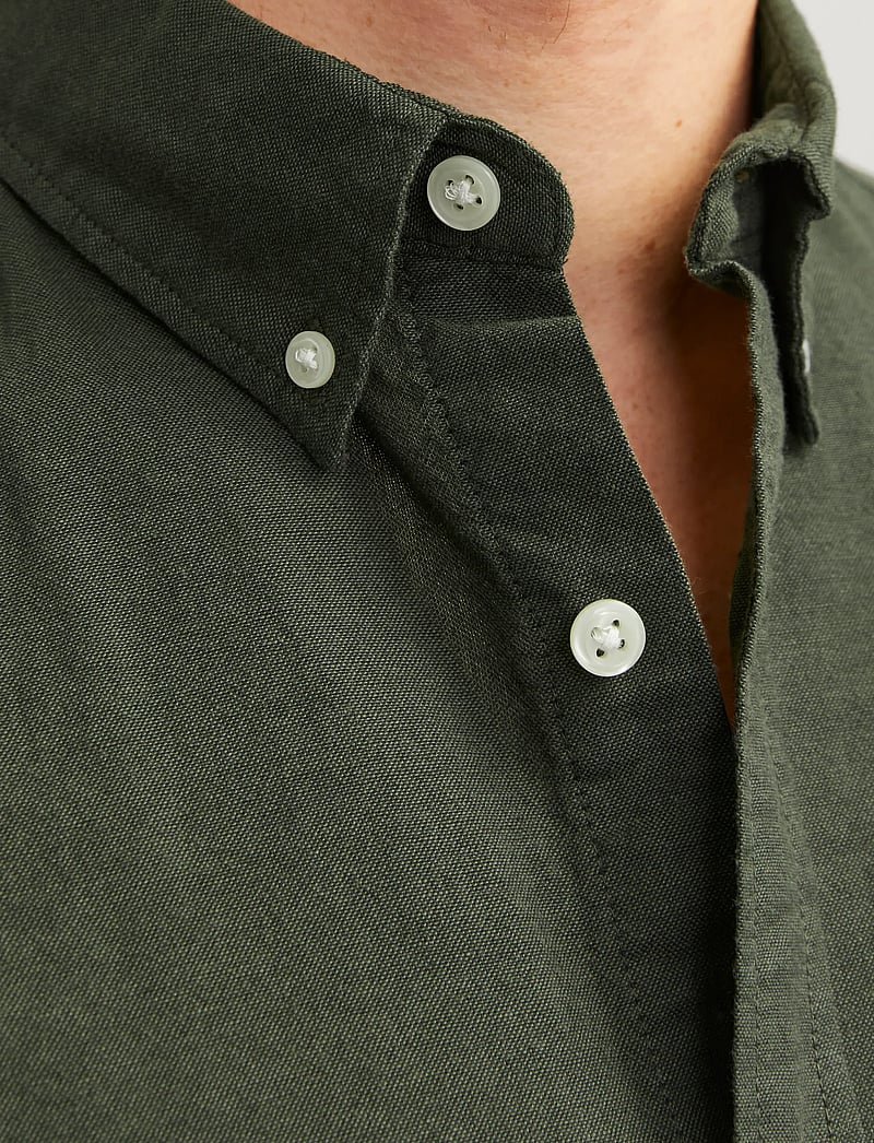 Jack & Jones - JJEOXFORD SHIRT LS NOOS - oxford-skjortor - forest night - 4