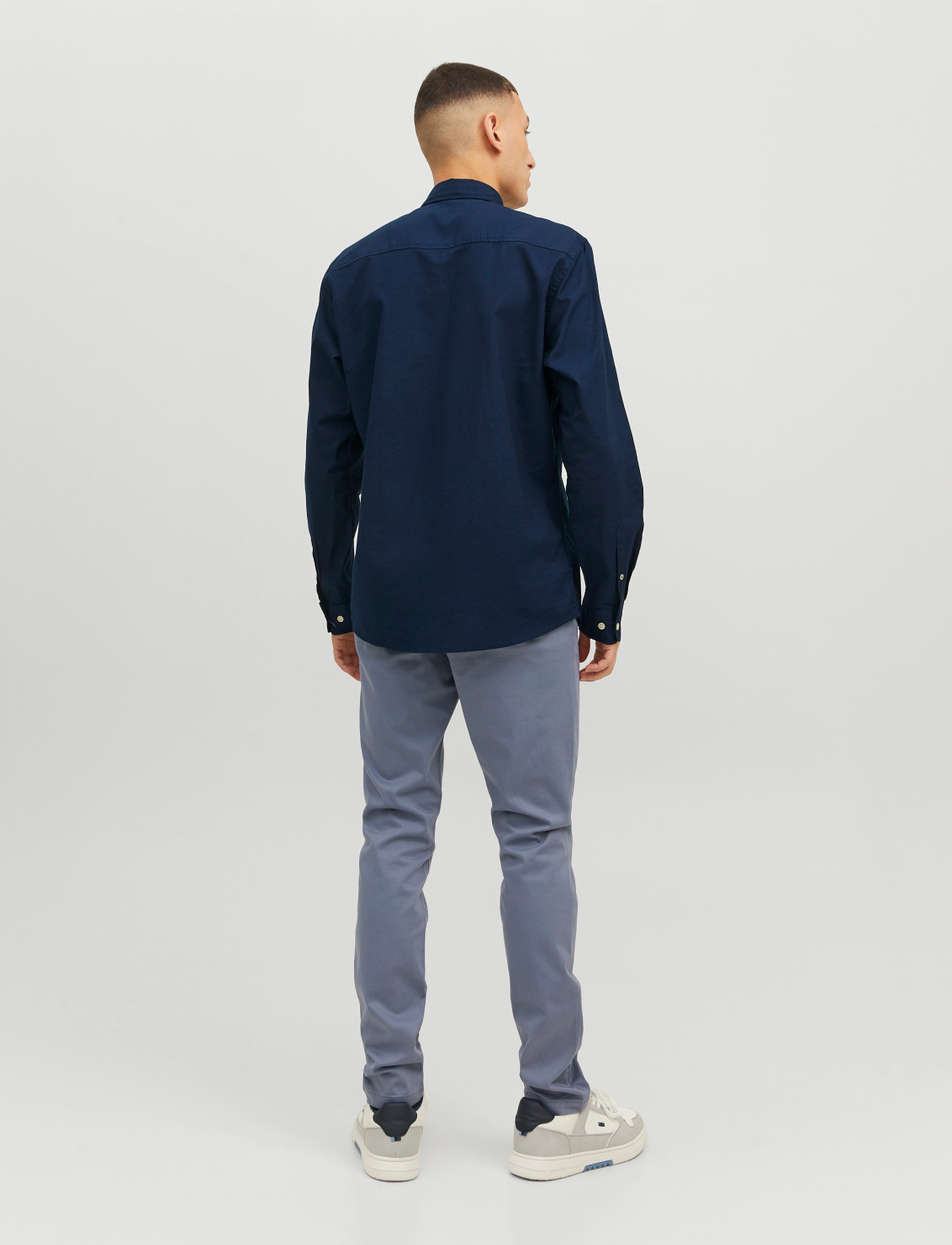Jack & Jones - JJEOXFORD SHIRT LS NOOS - oxford skjorter - navy blazer - 3