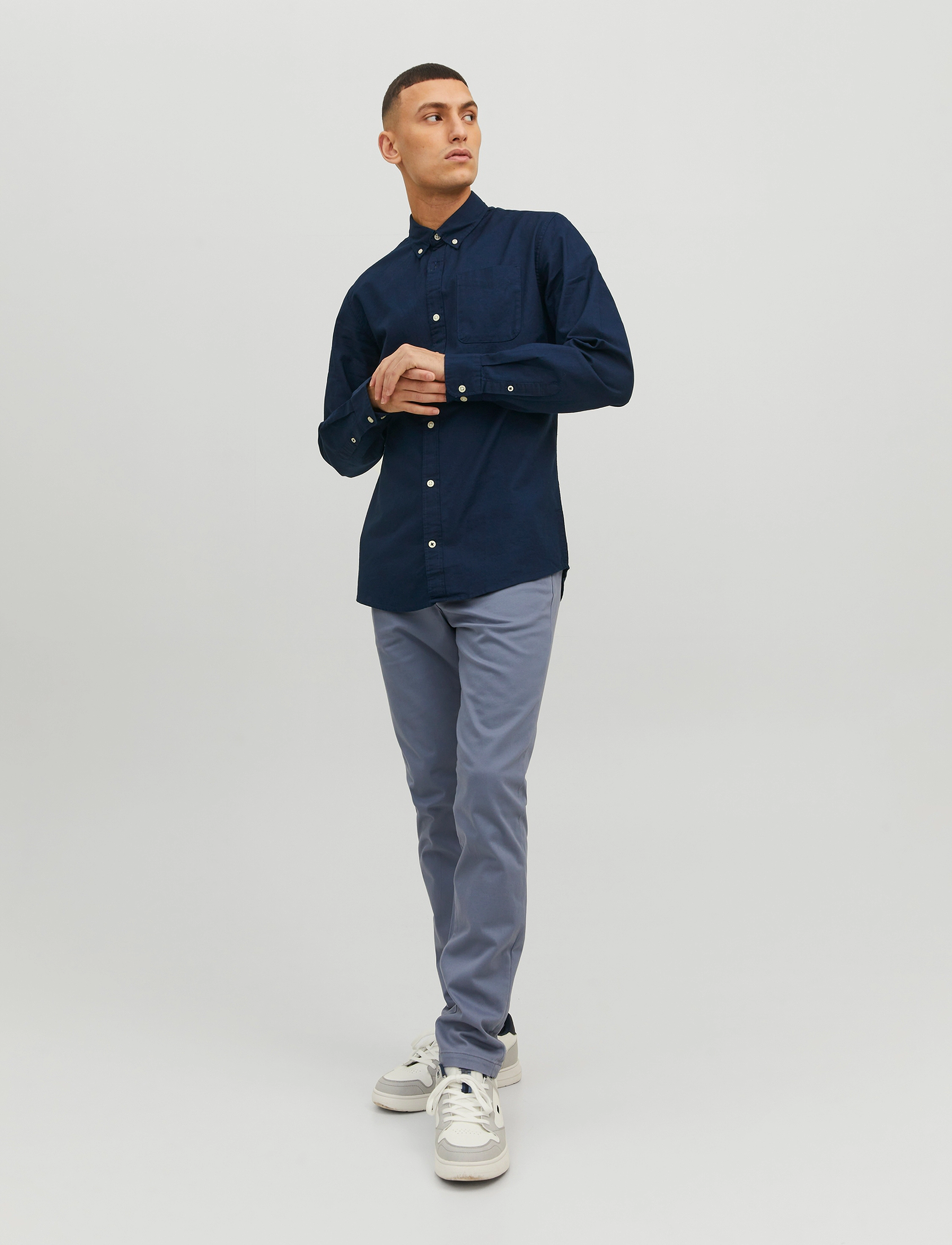 JACK & JONES Joroxford Shirt Ls Noos oxfordskjortor herr – bild 6