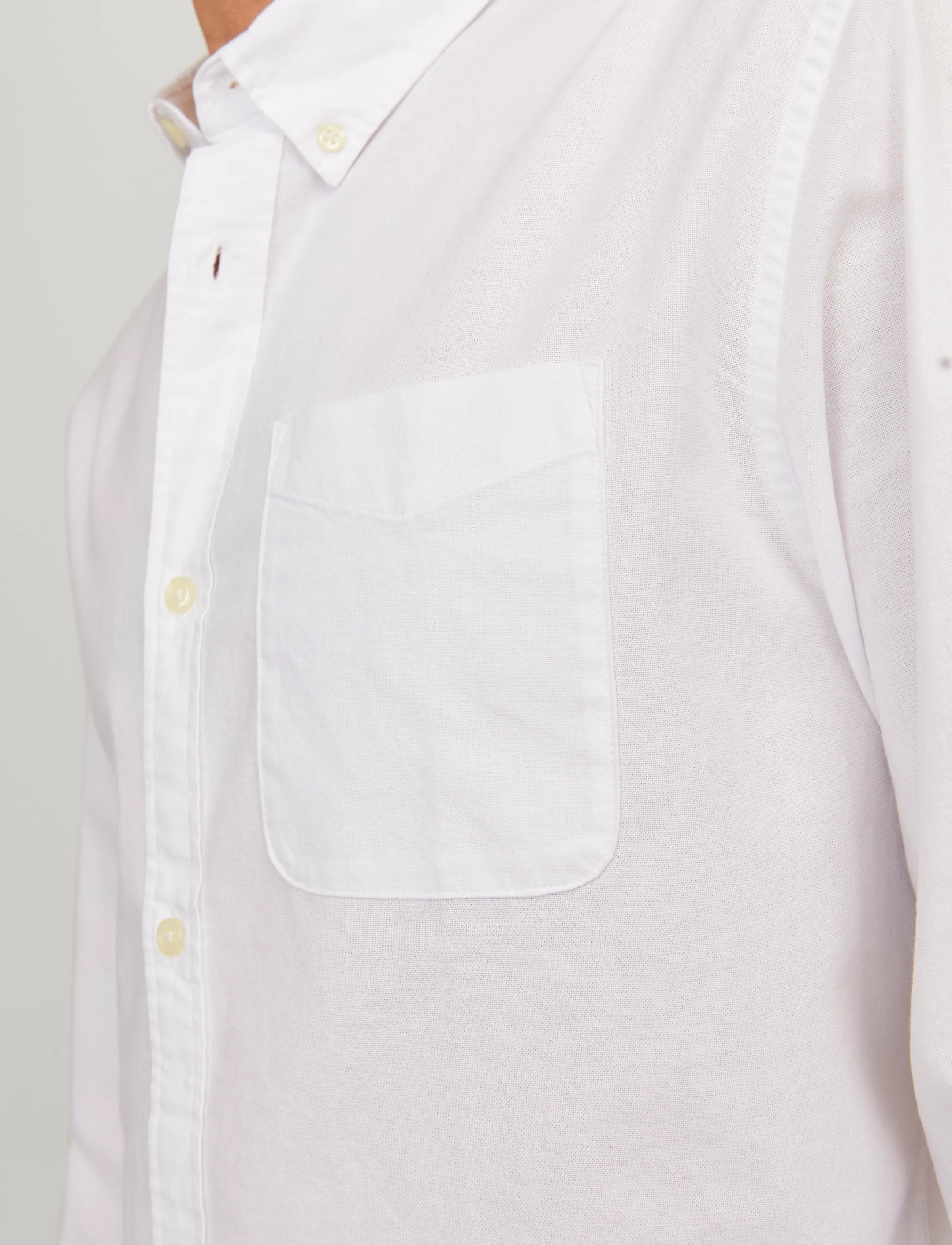 Jack & Jones - JJEOXFORD SHIRT LS NOOS - oxford shirts - white - 5