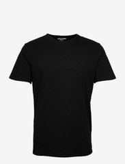 Jack & Jones - JJEBASHER TEE O-NECK SS NOOS - kortärmade t-shirts - black - 1