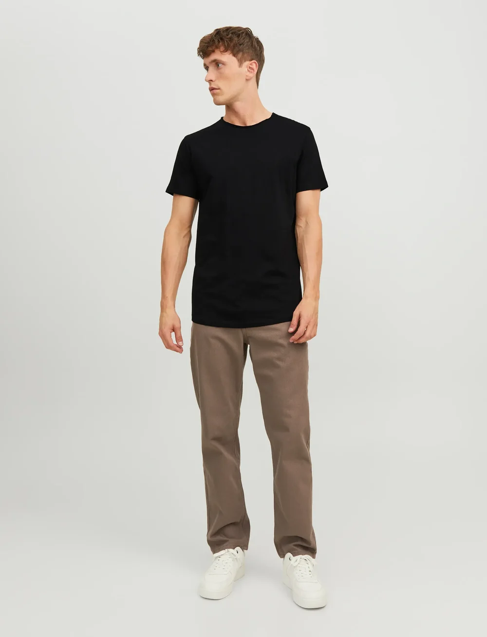 Jack & Jones - JJEBASHER TEE O-NECK SS - kurzärmelig - black - 0