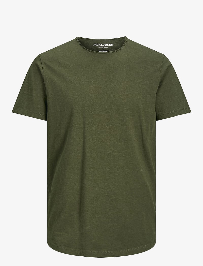 Jack & Jones - JJEBASHER TEE O-NECK SS NOOS - lyhythihaiset - forest night - 1