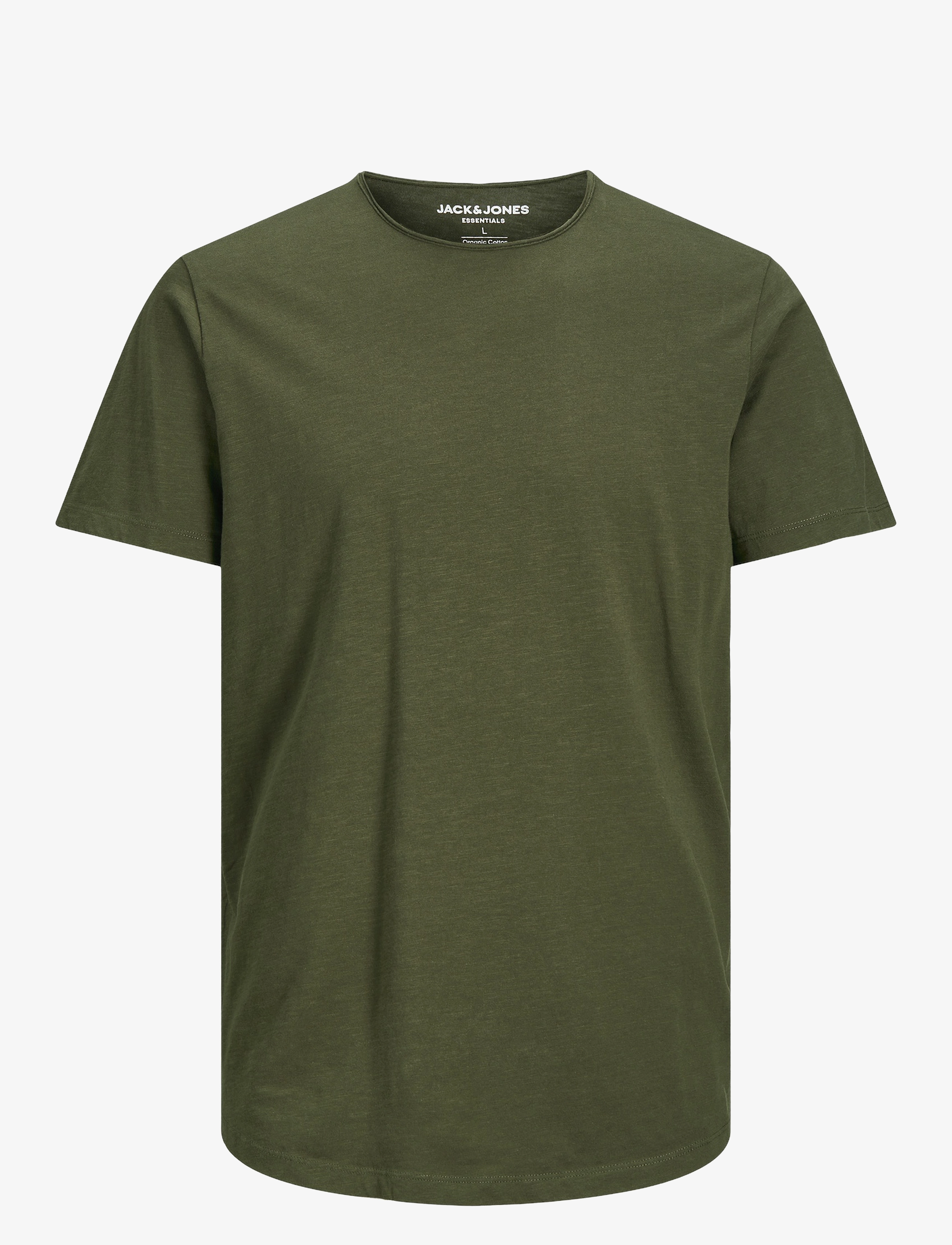 Jack & Jones JJEBASHER TEE O-NECK SS - Kleidung - FOREST NIGHT / khaki/green