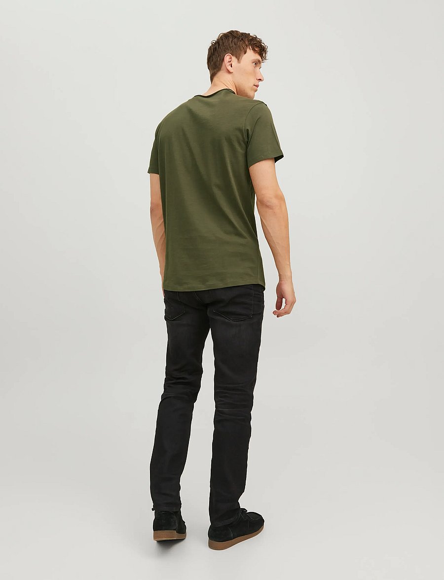 Jack & Jones - JJEBASHER TEE O-NECK SS NOOS - kurzärmelig - forest night - 2