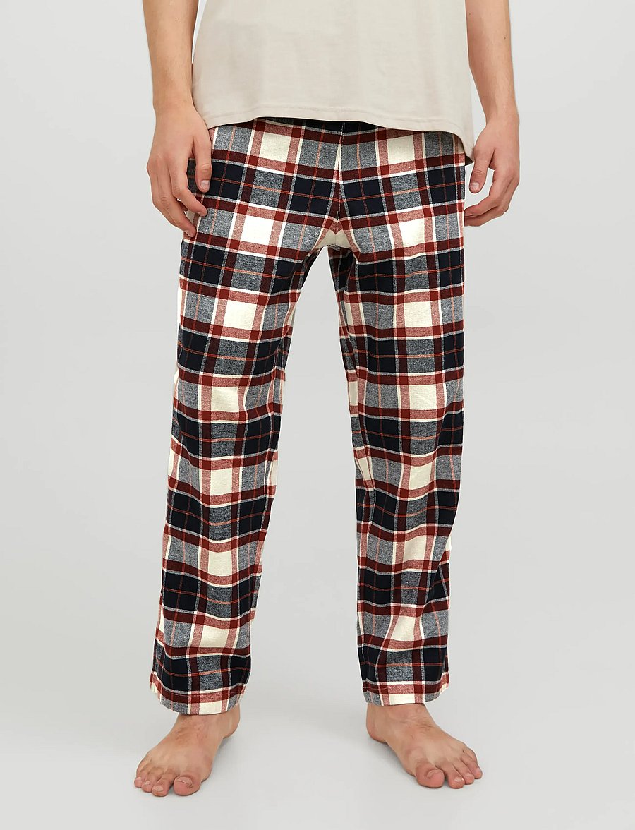 Jack & Jones - JACRIMON PANTS - pyjamasbyxor - cloud dancer - 0