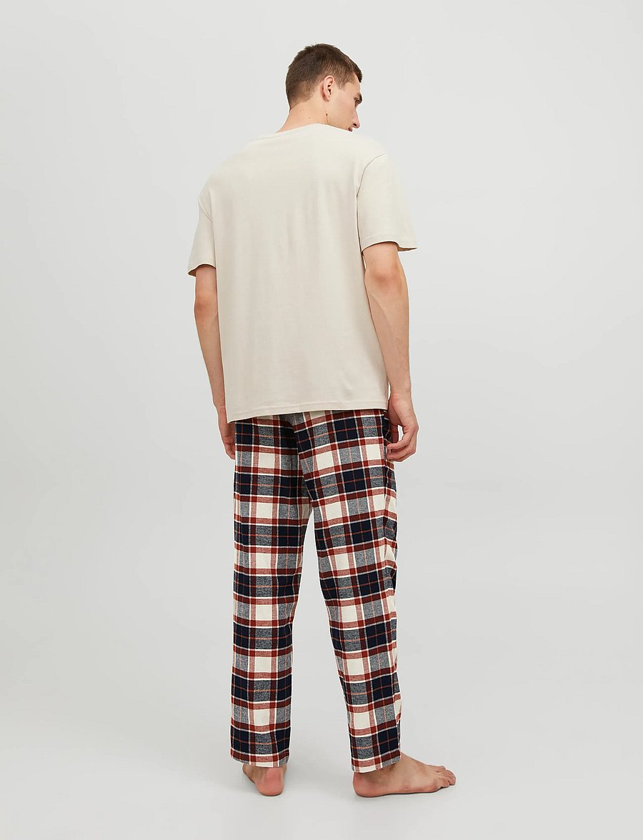 Jack & Jones - JACRIMON PANTS - pyjamasbyxor - cloud dancer - 3