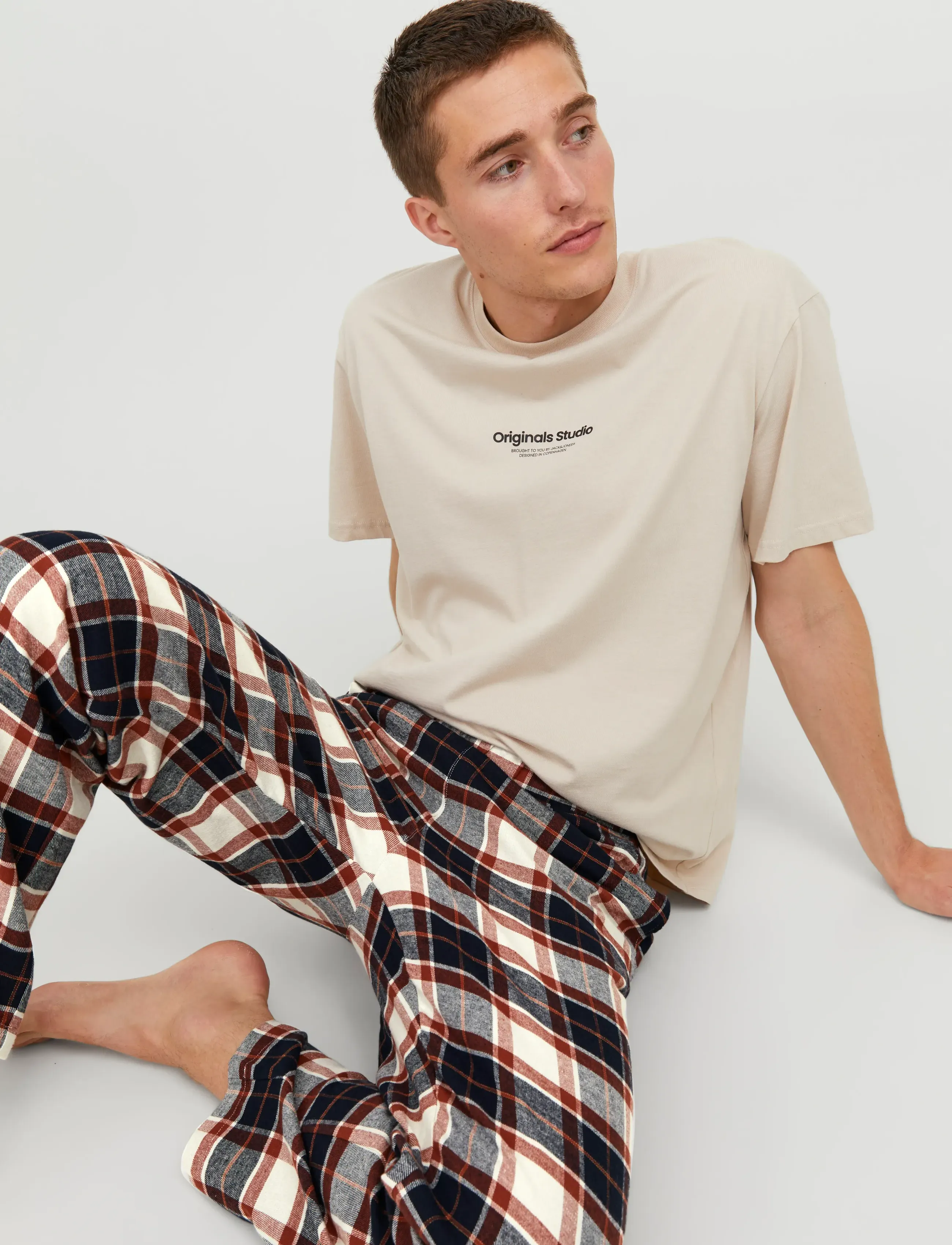 Jack & Jones - JACRIMON PANTS - pyjama bottoms - cloud dancer - 5