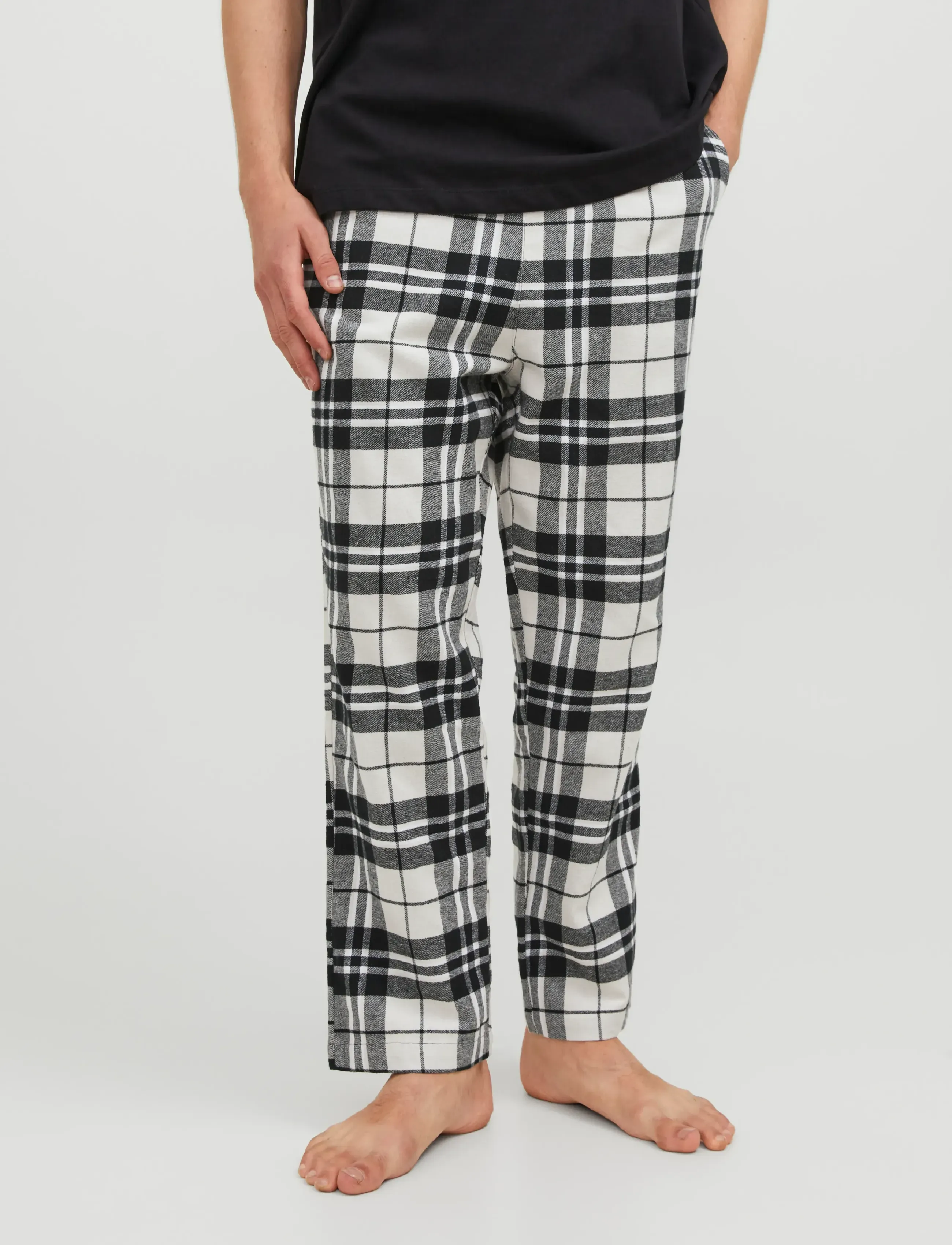 Jack & Jones Jacrimon Pants, Mænd, Ternede Ankelbukser, Grå, Str: XXL