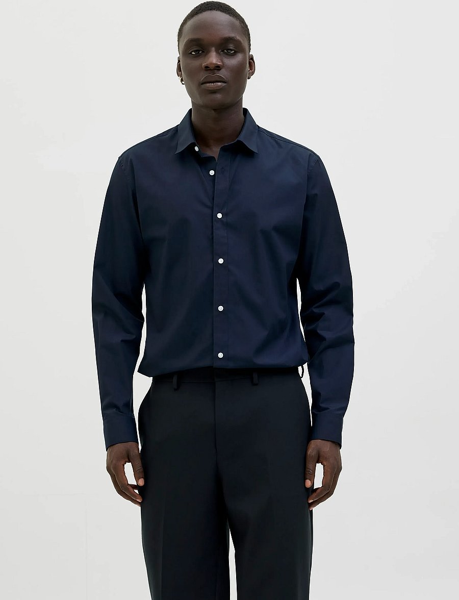 Jack & Jones - JJJOE SHIRT LS 2 PACK MP - chemises décontractées - navy blazer - 3