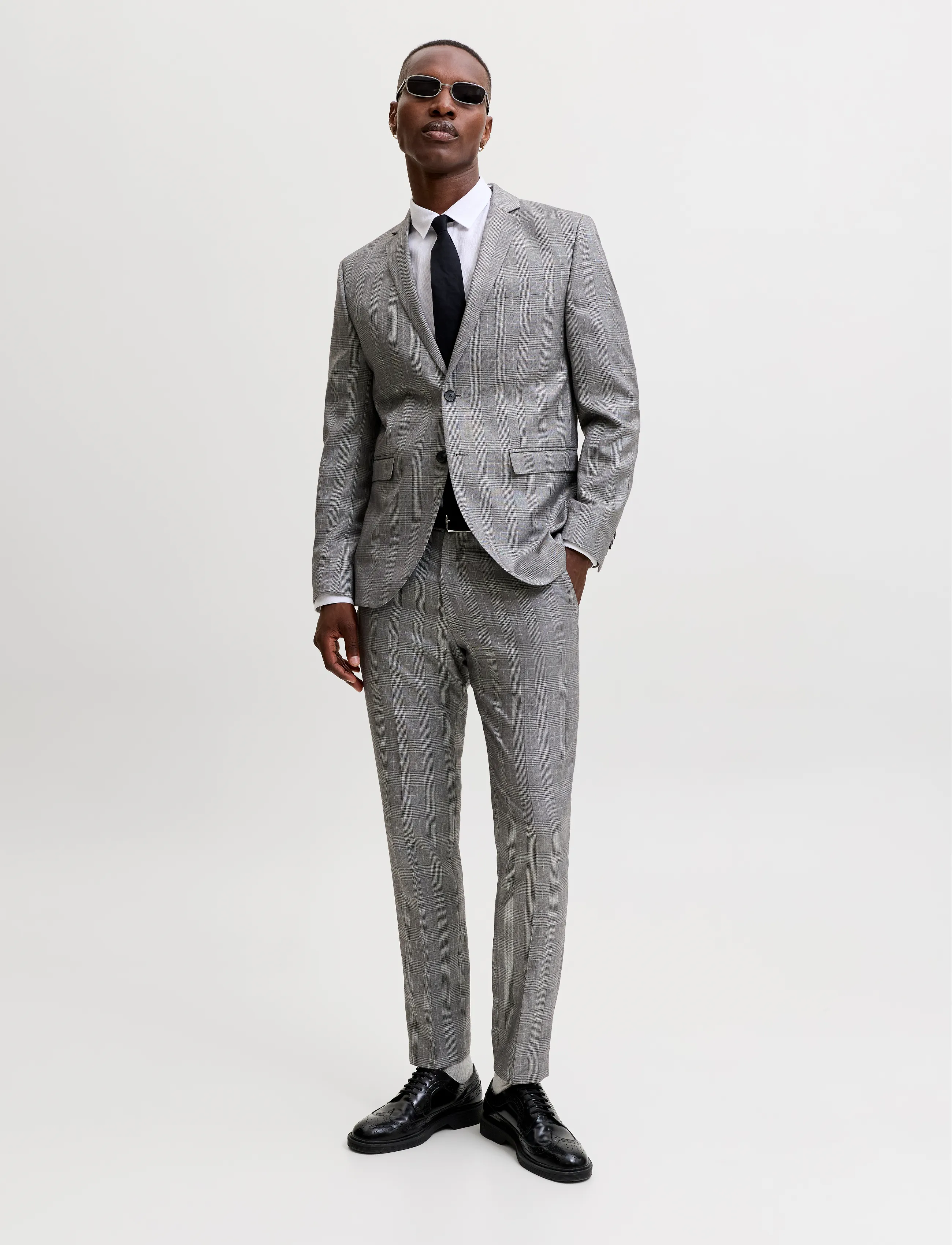 Jack & Jones - JPRFRANCO CHECK SUIT - drizzle - 4