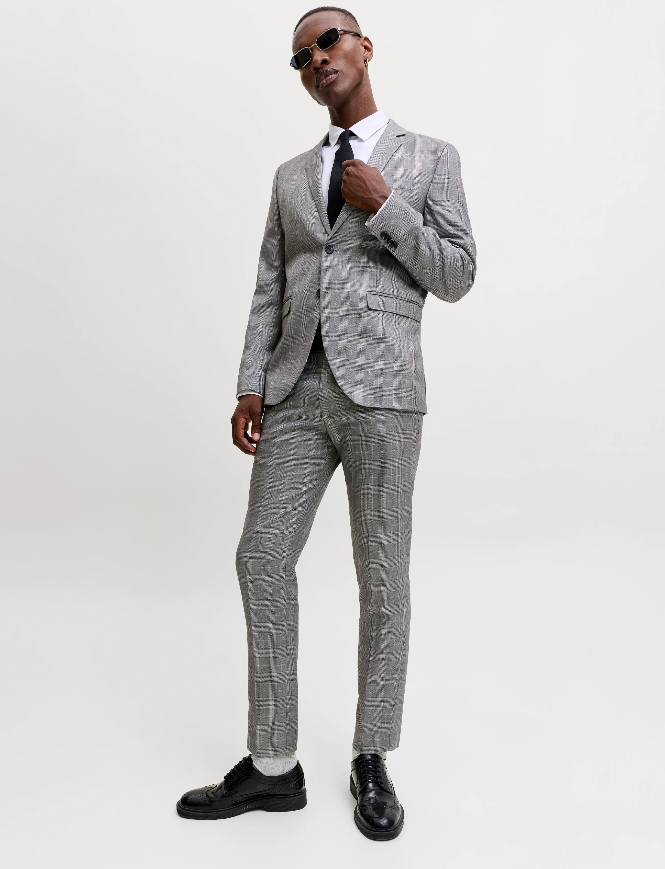 Jack & Jones - JPRFRANCO CHECK SUIT - drizzle - 5