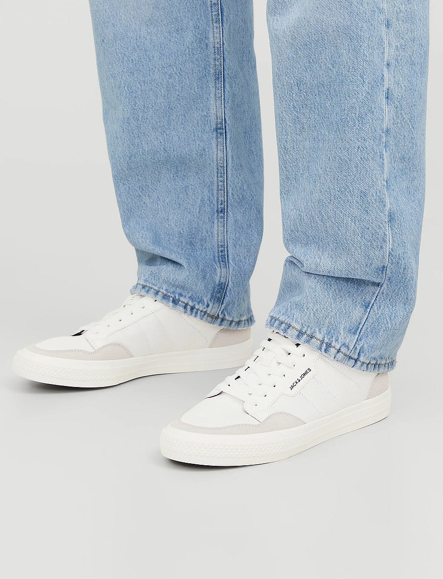 Jack & Jones - JFWMORDEN COMBO WHITE/NAVY NOOS - niedriger schnitt - white - 0