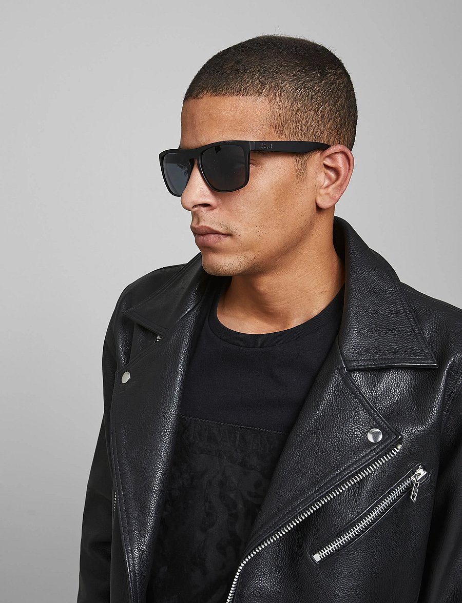 Jack & Jones - JACRYDER SUNGLASSES NOOS - runder rahmen - black bean - 0
