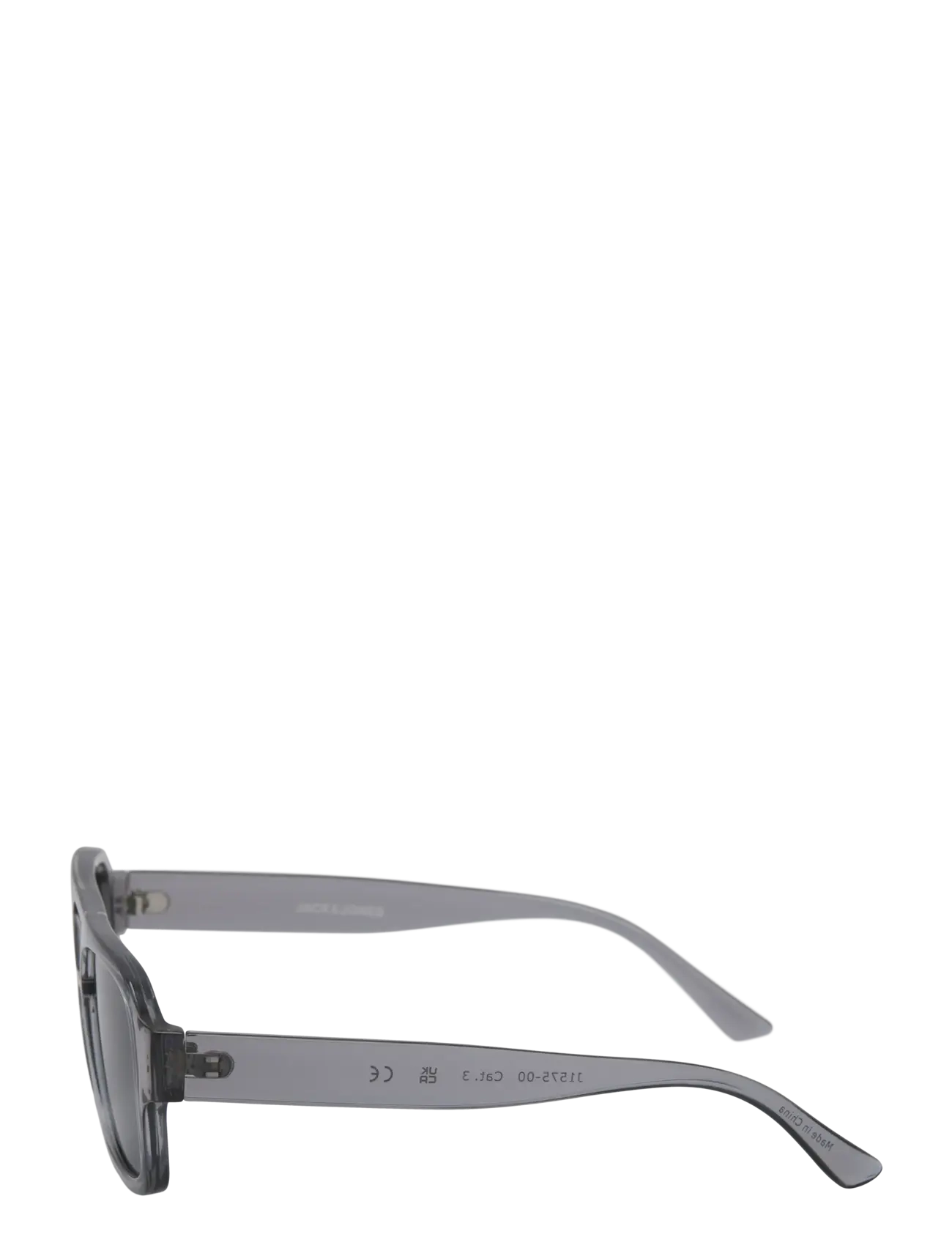 Jack & Jones JACRYDER SUNGLASSES NOOS - Ümmarguse raamiga - GRAVEYARD GREY / grey