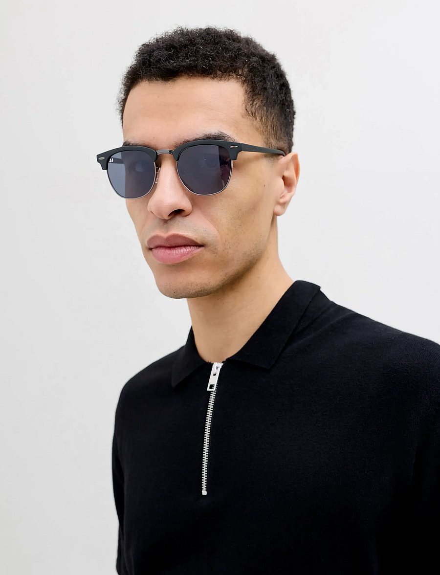 Jack & Jones - JACRYDER SUNGLASSES NOOS - Ümmargused - jet black - 0
