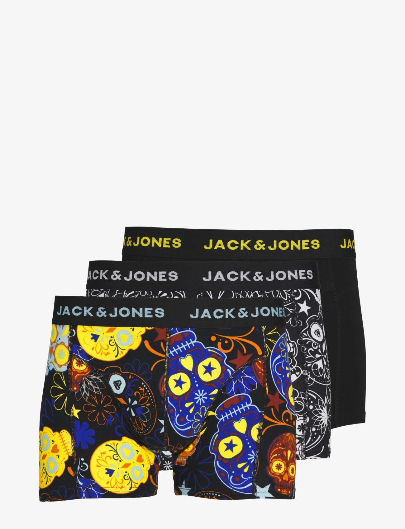 JACK & JONES Jacsugar Skull Trunks 3 Pack. Noos Schwarz - XL - Herren