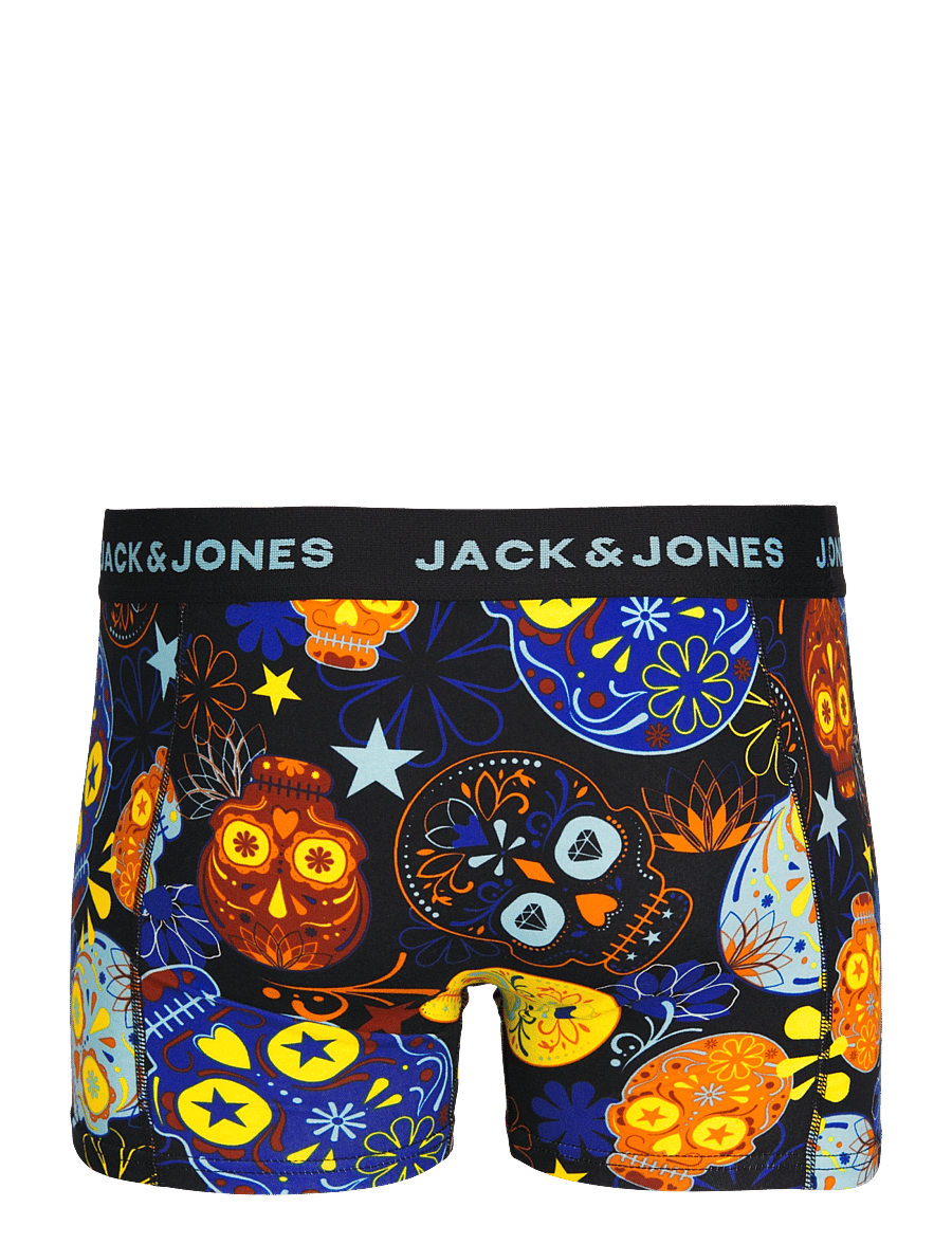 Jack & Jones - JACSUGAR SKULL TRUNKS 3 PACK. NOOS - unterhosen im multipack - black - 2