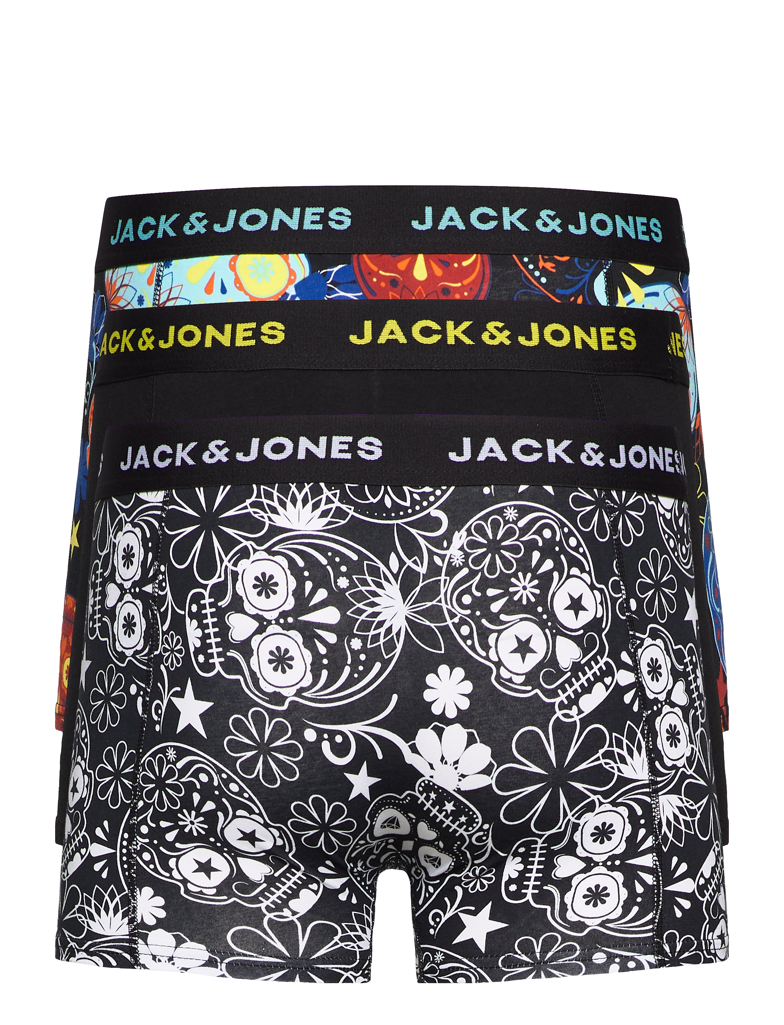 Jack & Jones - JACSUGAR SKULL TRUNKS 3 PACK. NOOS - multipack kalsonger - black - 3