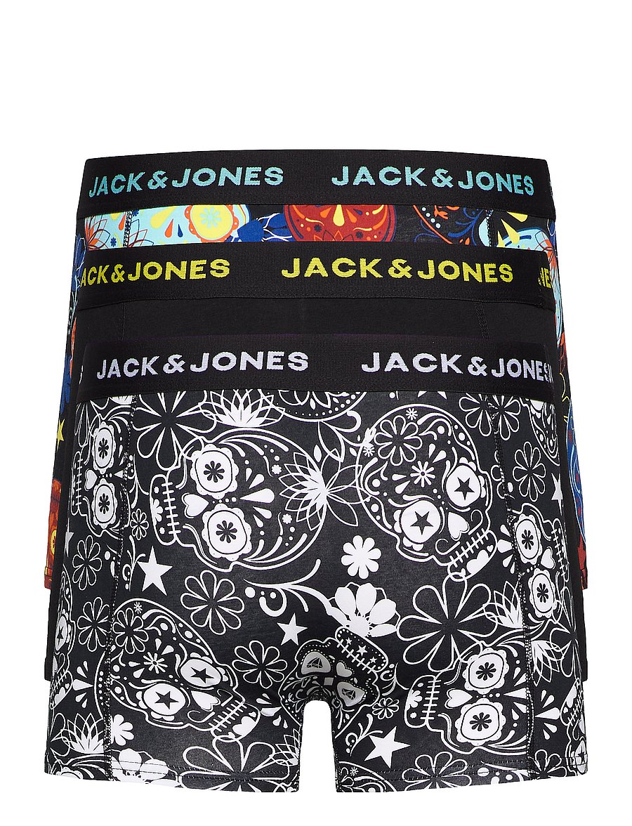Jack & Jones - JACSUGAR SKULL TRUNKS 3 PACK. NOOS - multipack kalsonger - black - 3