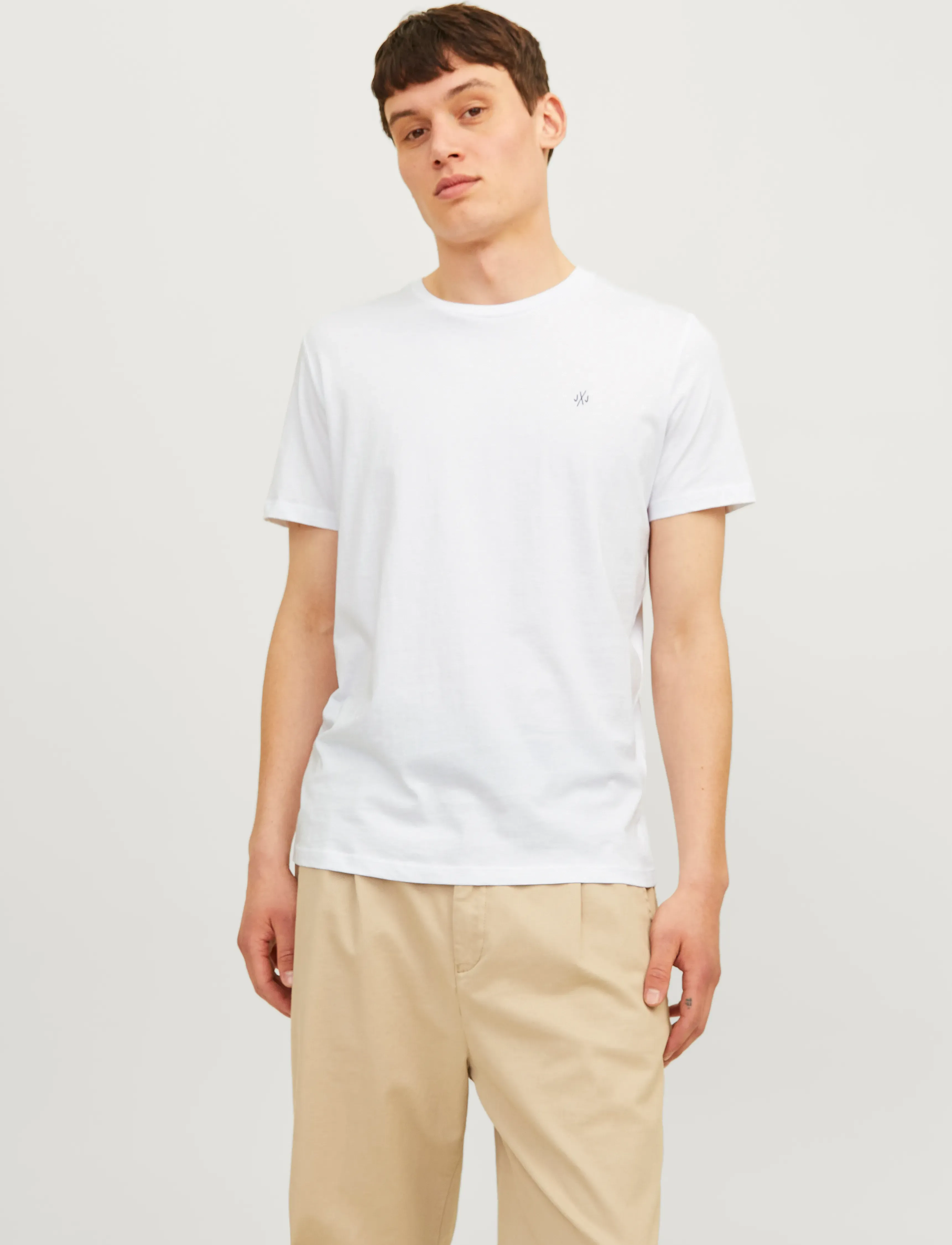 Jack & Jones JORJXJ TEE SS CREW NECK 5PK MP NOOS - Multipack T-shirts - WHITE / green