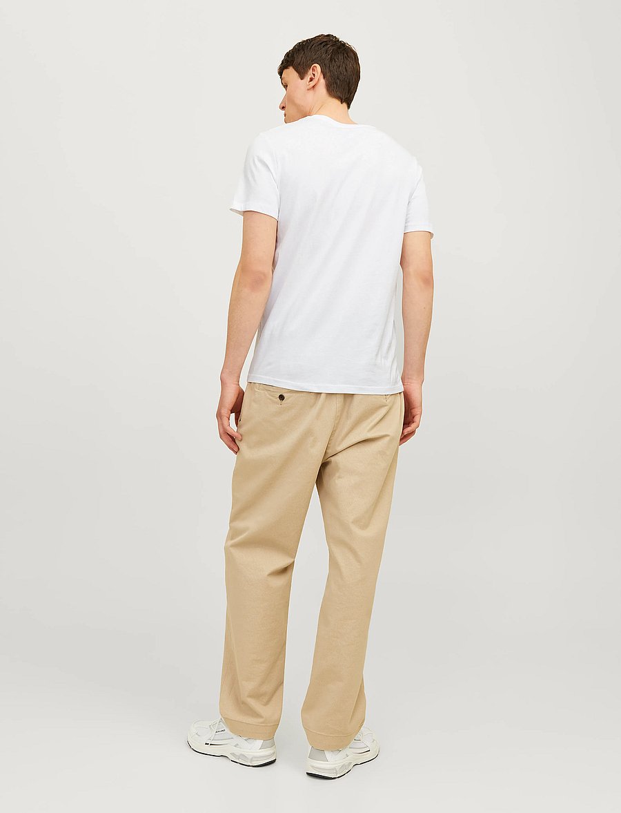 Jack & Jones - JORJXJ TEE SS CREW NECK 5PK MP NOOS - t-paidat monipakkauksessa - white - 3