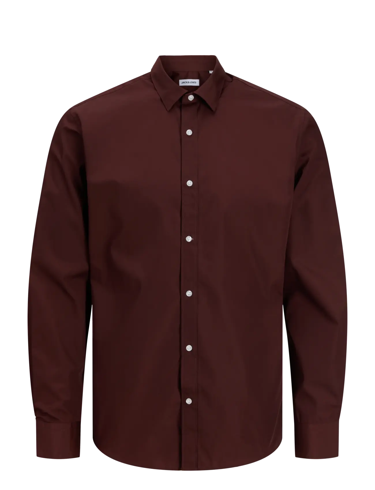 Jack & Jones - JJEJOE SHIRT LS PLAIN NOOS - pidulikud särgid - bitter chocolate - 1