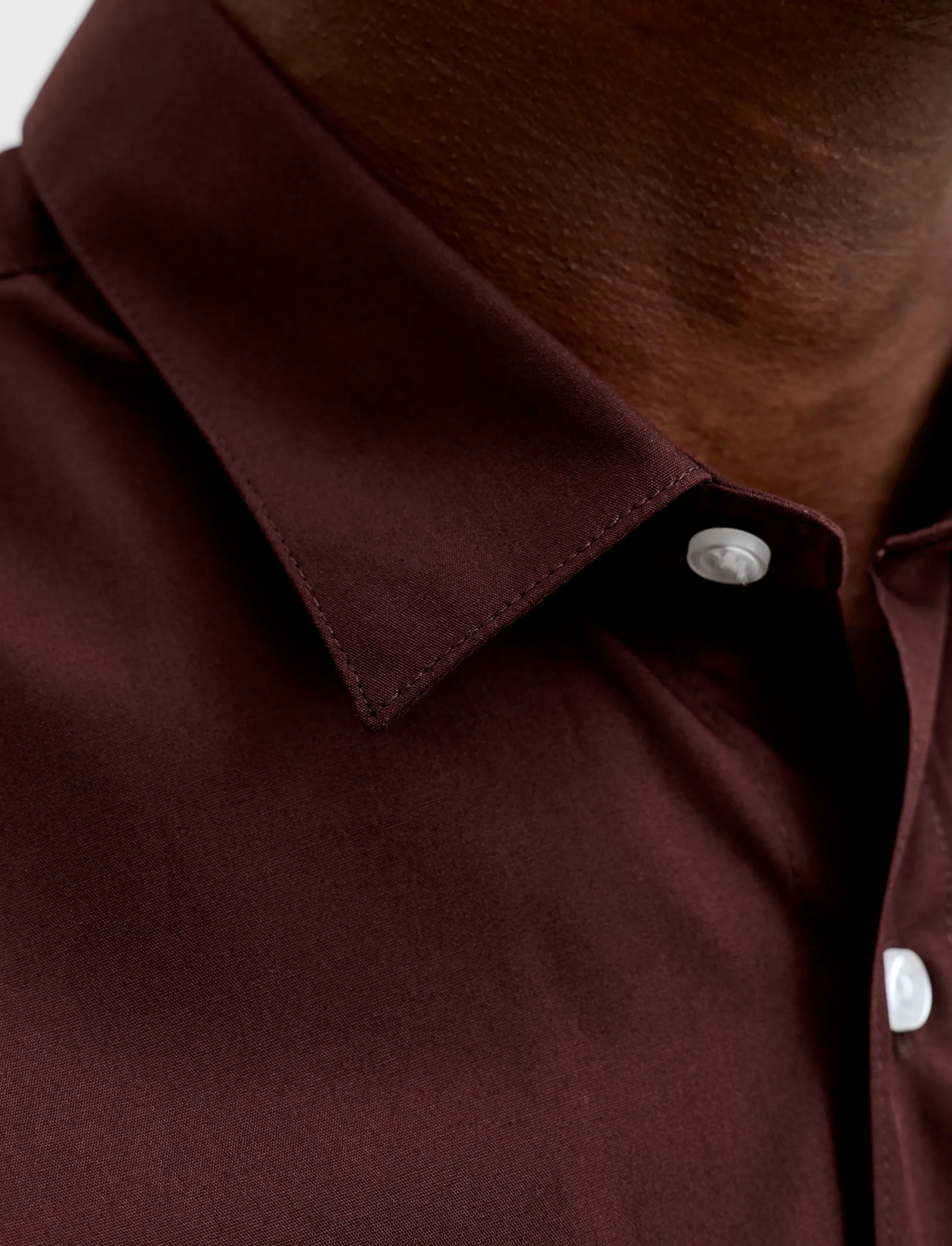 Jack & Jones - JJEJOE SHIRT LS PLAIN NOOS - pidulikud särgid - bitter chocolate - 5