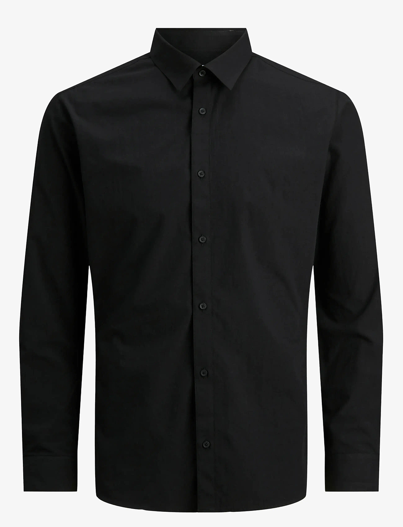 Jack & Jones - JJEJOE SHIRT LS PLAIN NOOS - kostymskjortor - black - 1