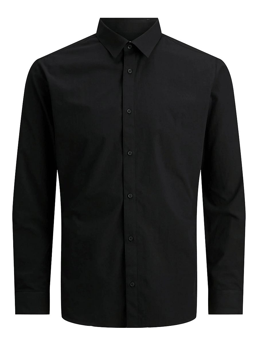Jack & Jones - JJEJOE SHIRT LS PLAIN NOOS - proginiai marškiniai - black - 1
