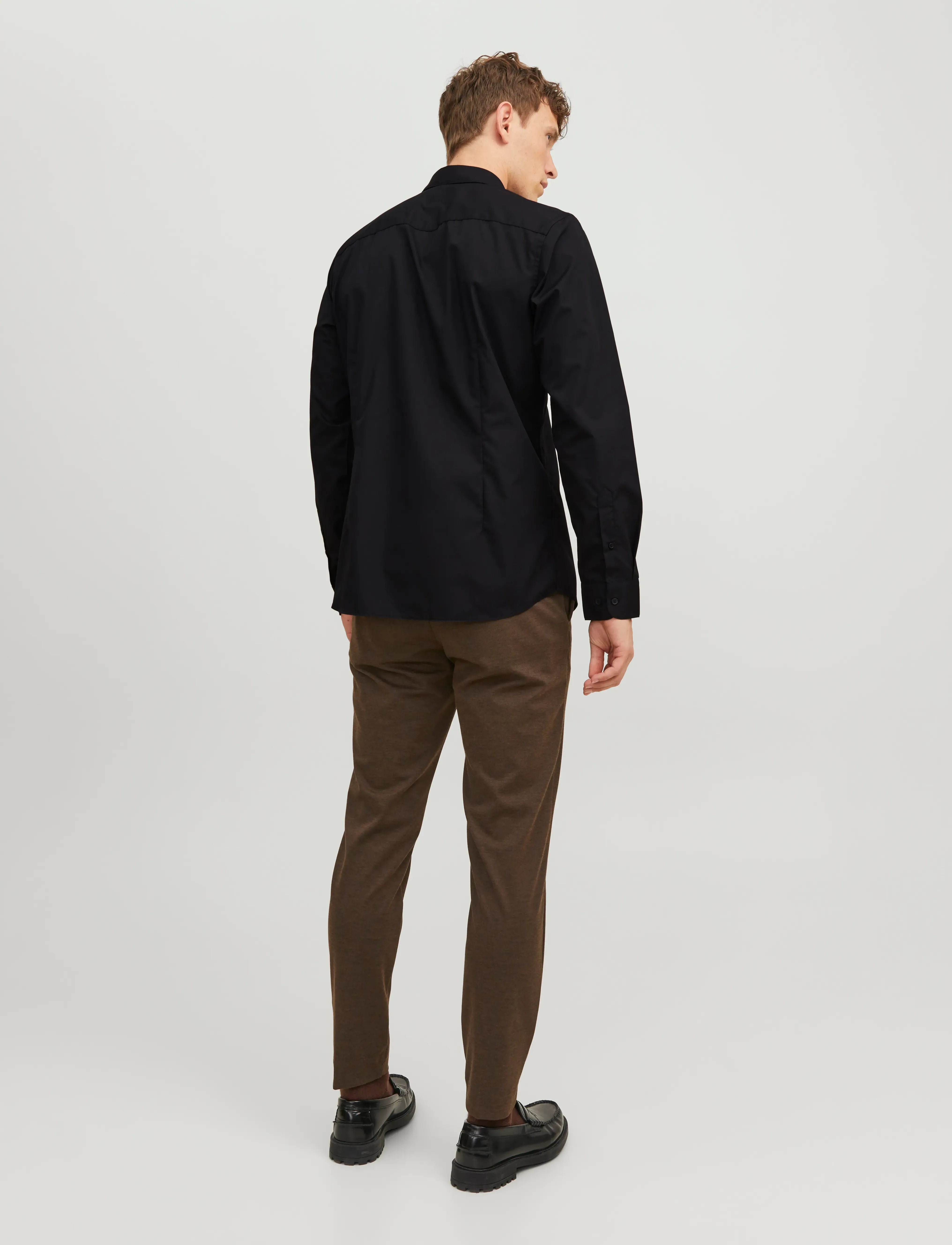 Jack & Jones - JJEJOE SHIRT LS PLAIN NOOS - formal shirts - black - 2