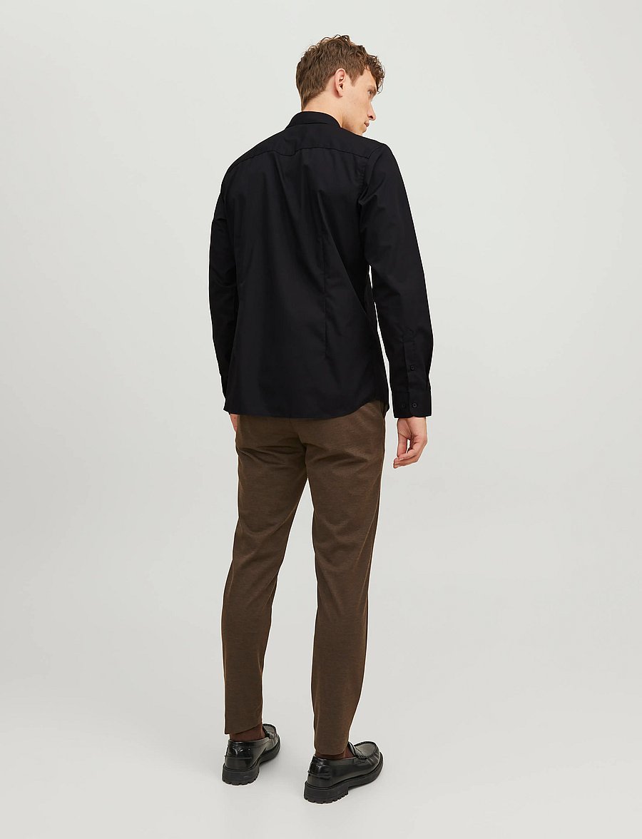 Jack & Jones - JJEJOE SHIRT LS PLAIN NOOS - proginiai marškiniai - black - 2