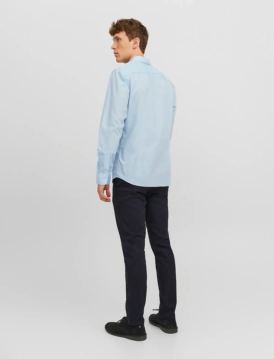 Jack & Jones - JJEJOE SHIRT LS PLAIN NOOS - formelle hemden - cashmere blue - 3