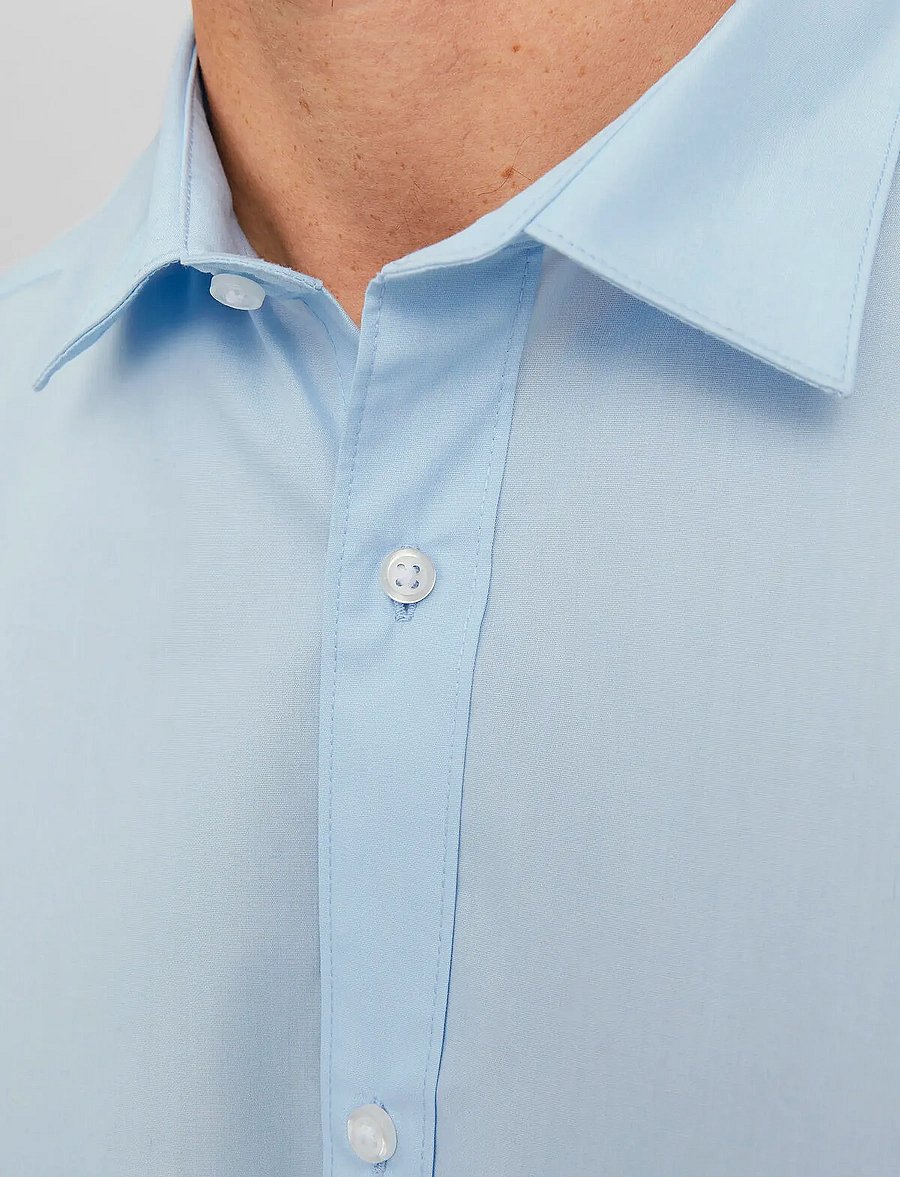 Jack & Jones - JJEJOE SHIRT LS PLAIN NOOS - formelle hemden - cashmere blue - 4