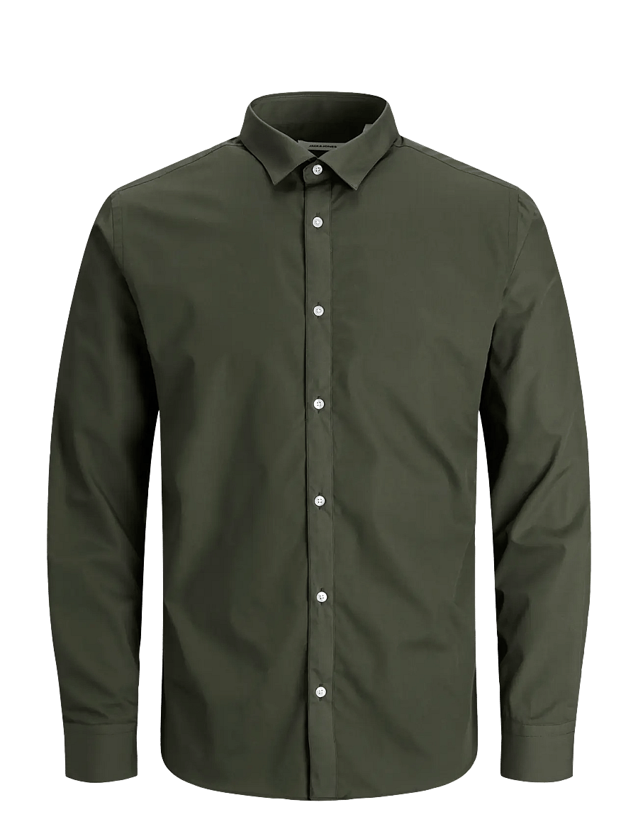 Jack & Jones - JJEJOE SHIRT LS PLAIN NOOS - chemises d'affaires - forest night - 1