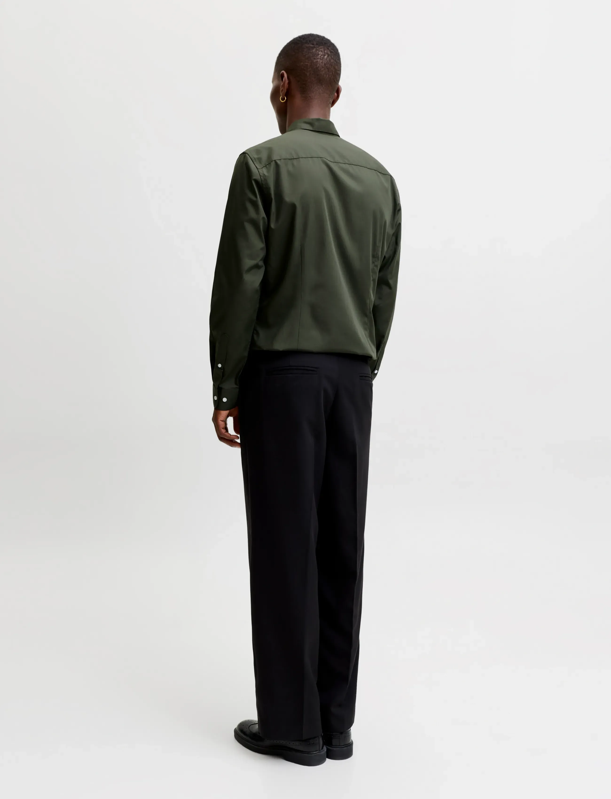 Jack & Jones - JJEJOE SHIRT LS PLAIN NOOS - formele overhemden - forest night - 2