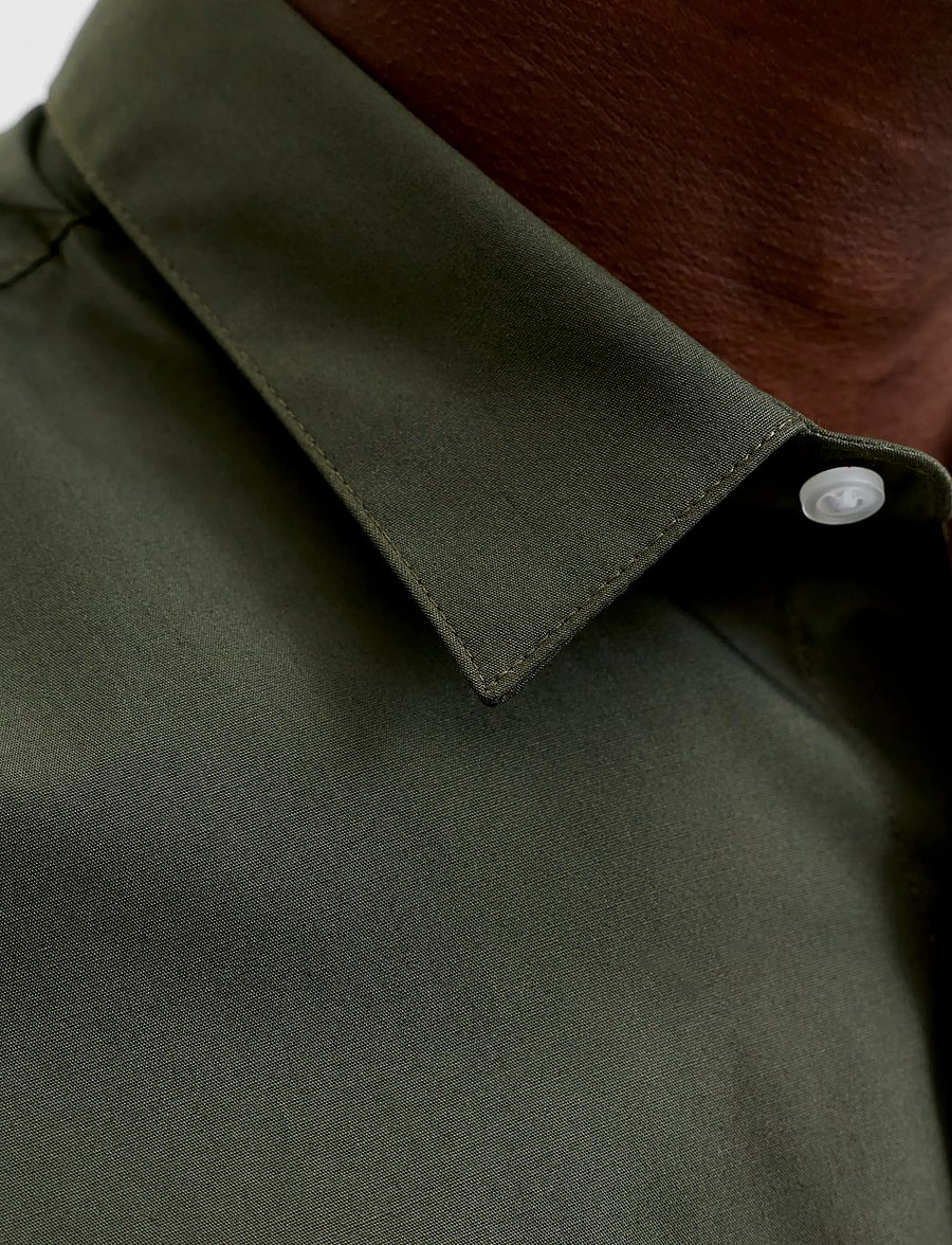 Jack & Jones - JJEJOE SHIRT LS PLAIN NOOS - chemises d'affaires - forest night - 4