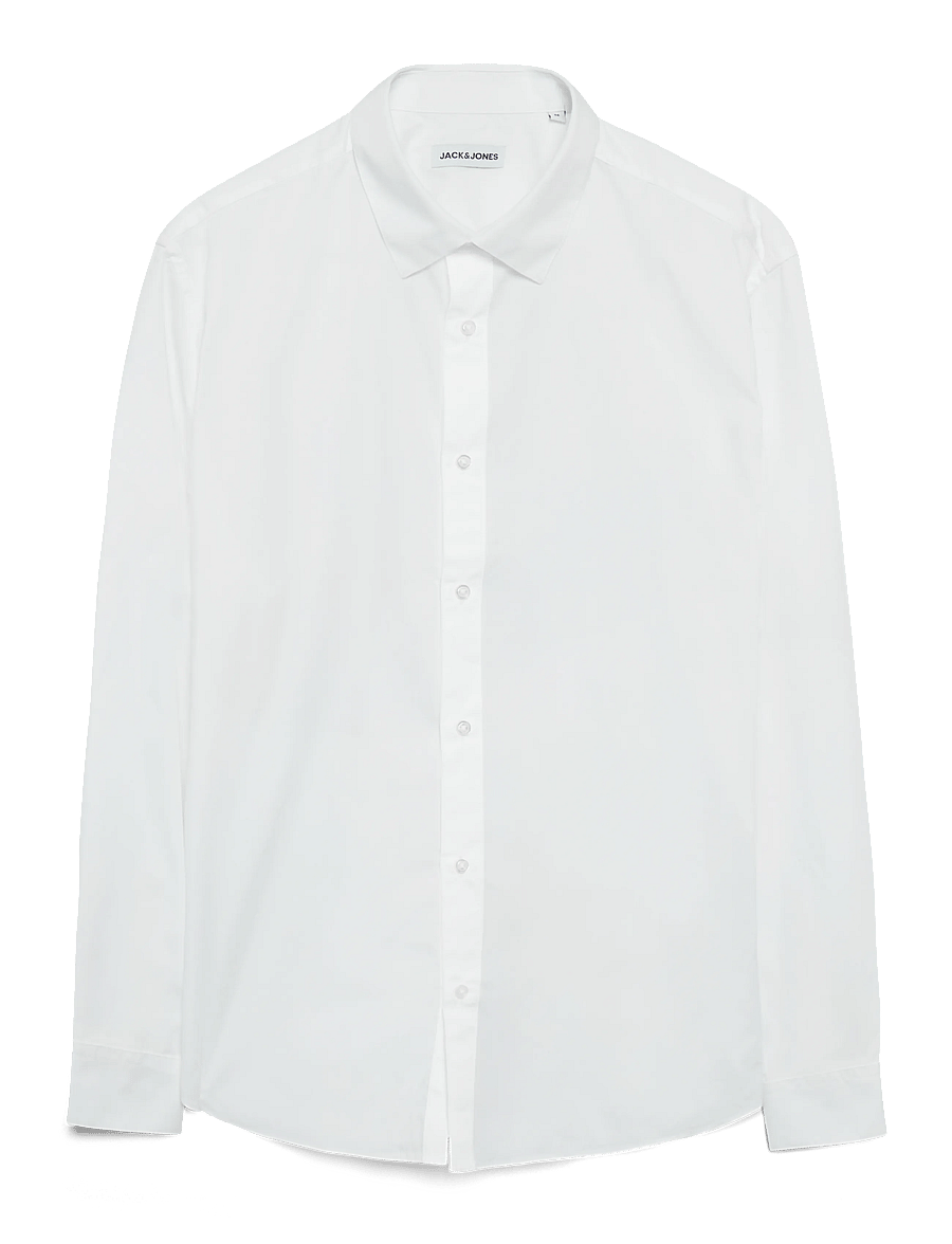 Jack & Jones - JJEJOE SHIRT LS PLAIN NOOS - formelle hemden - white - 1