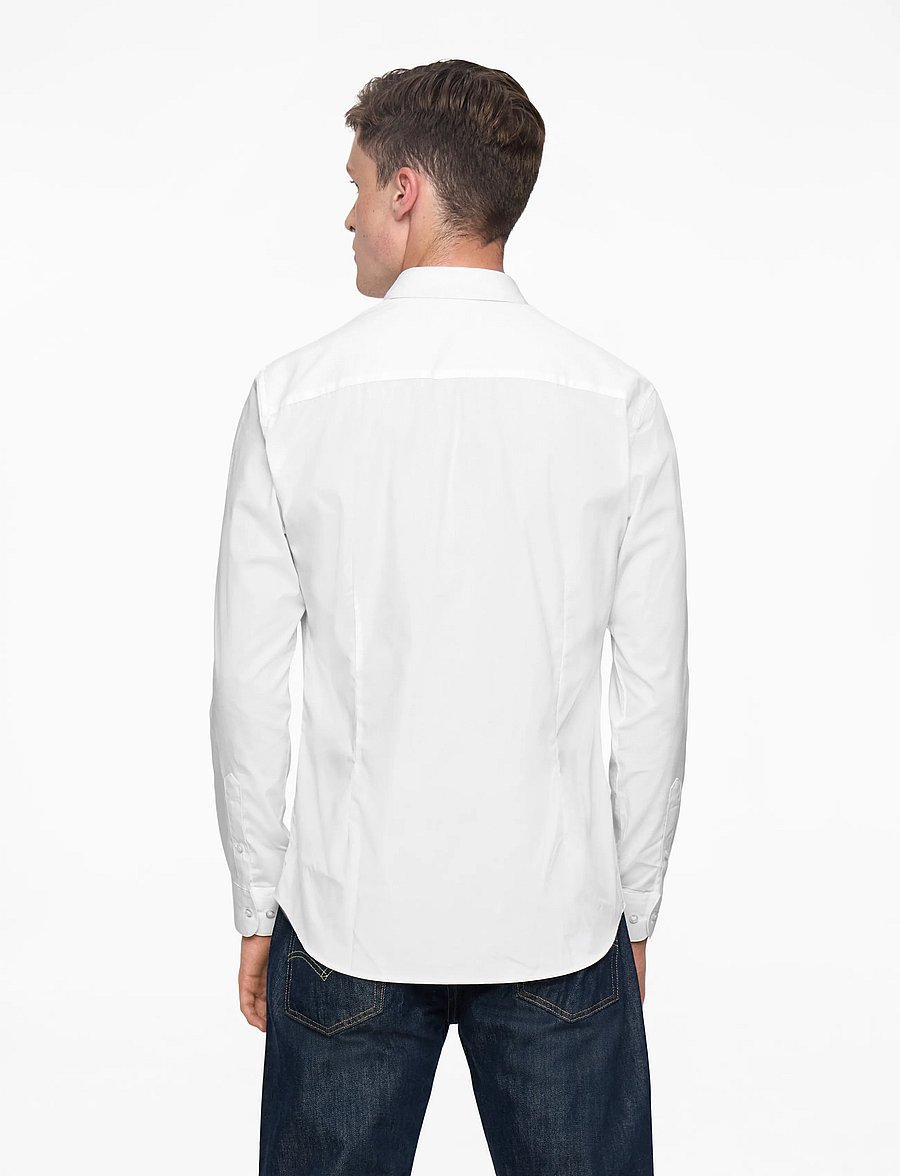 Jack & Jones - JJEJOE SHIRT LS PLAIN NOOS - formelle hemden - white - 4