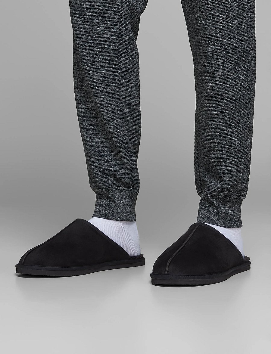 Jack & Jones - JFWDUDELY MICROFIBER SLIPPER PB - kollektioner - anthracite - 0
