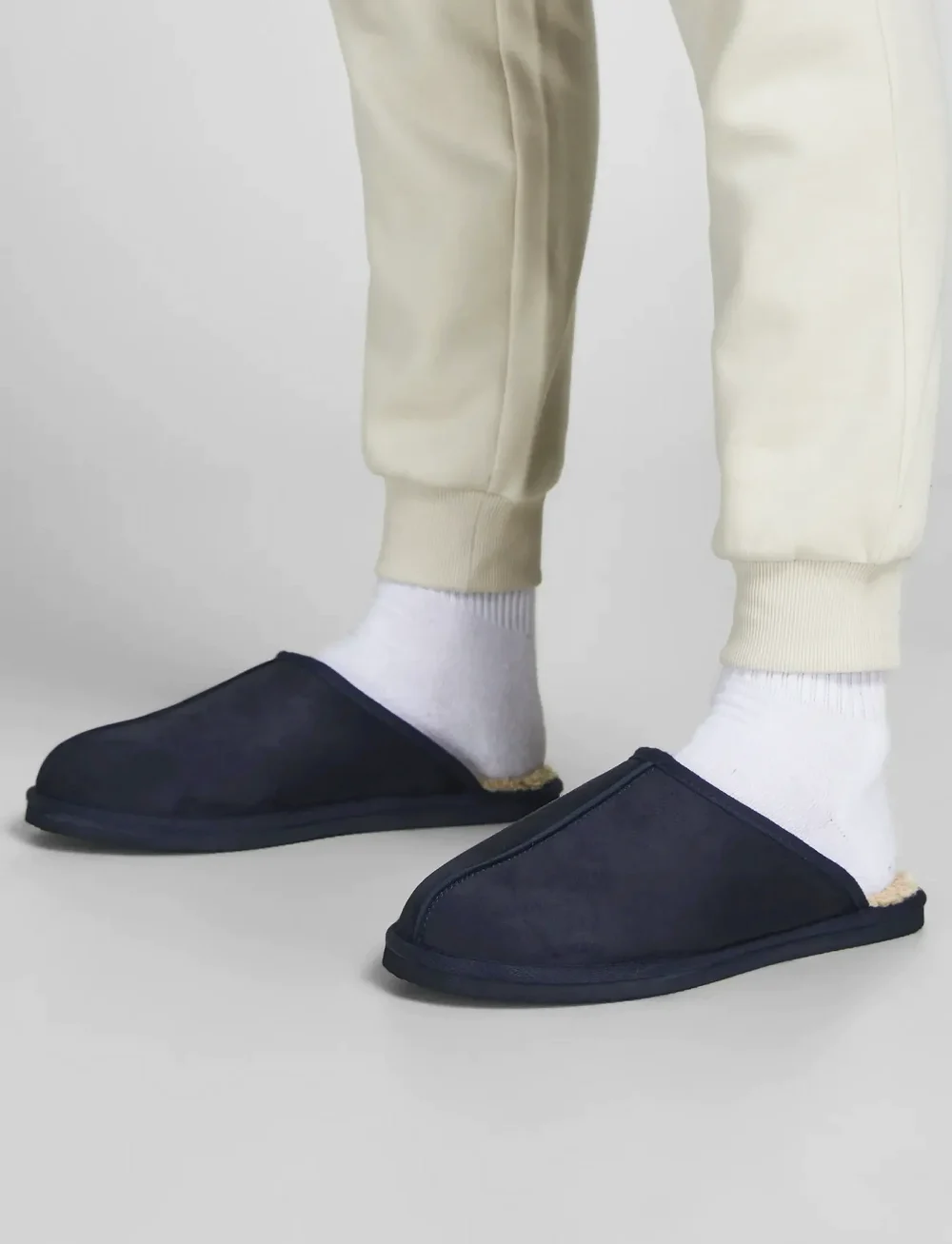 Jack & Jones - JFWDUDELY MICROFIBER SLIPPER PB - kollektionen - navy blazer - 0