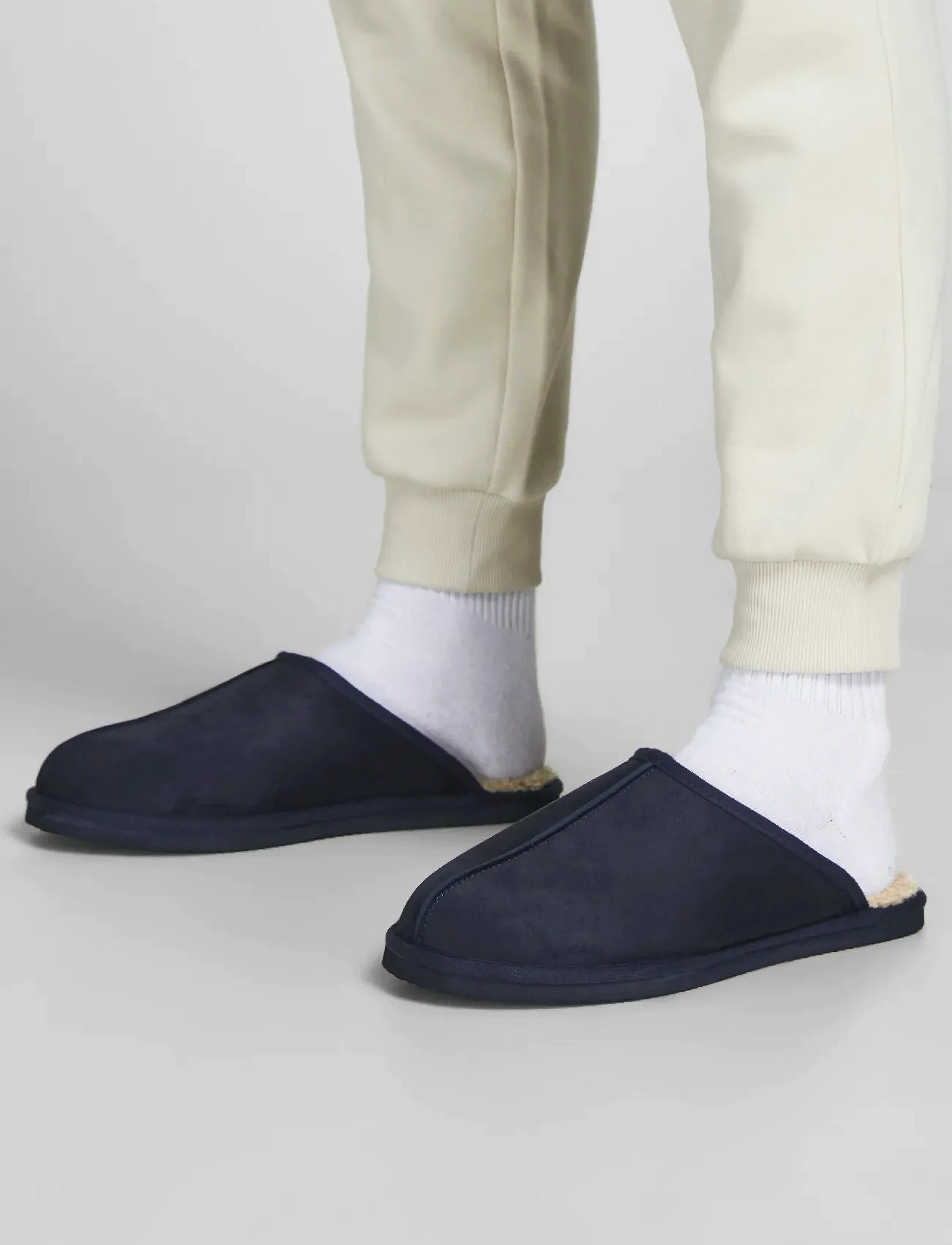 Jack & Jones - JFWDUDELY MICROFIBER SLIPPER PB - die niedrigsten preise - navy blazer - 0