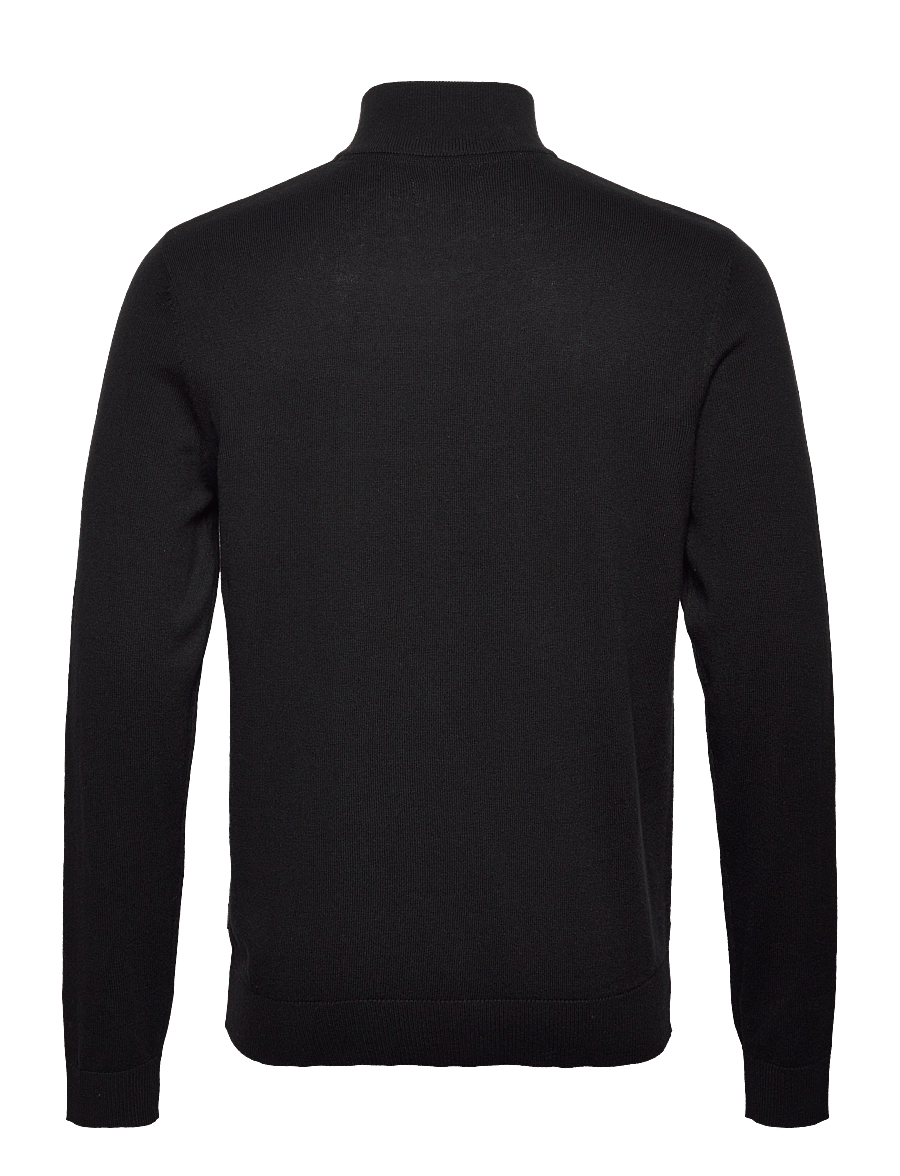 Jack & Jones - JJEEMIL KNIT HALF ZIP NOOS - džemperiai su trumpu užtrauktuku - black - 2