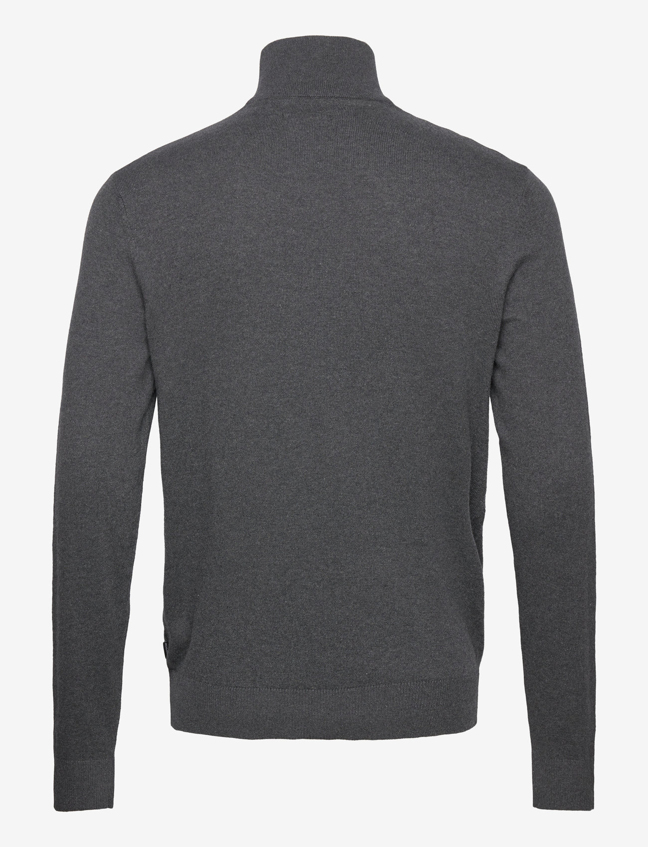 Jack & Jones - JJEEMIL KNIT HALF ZIP NOOS - halfzip strik - dark grey melange - 2