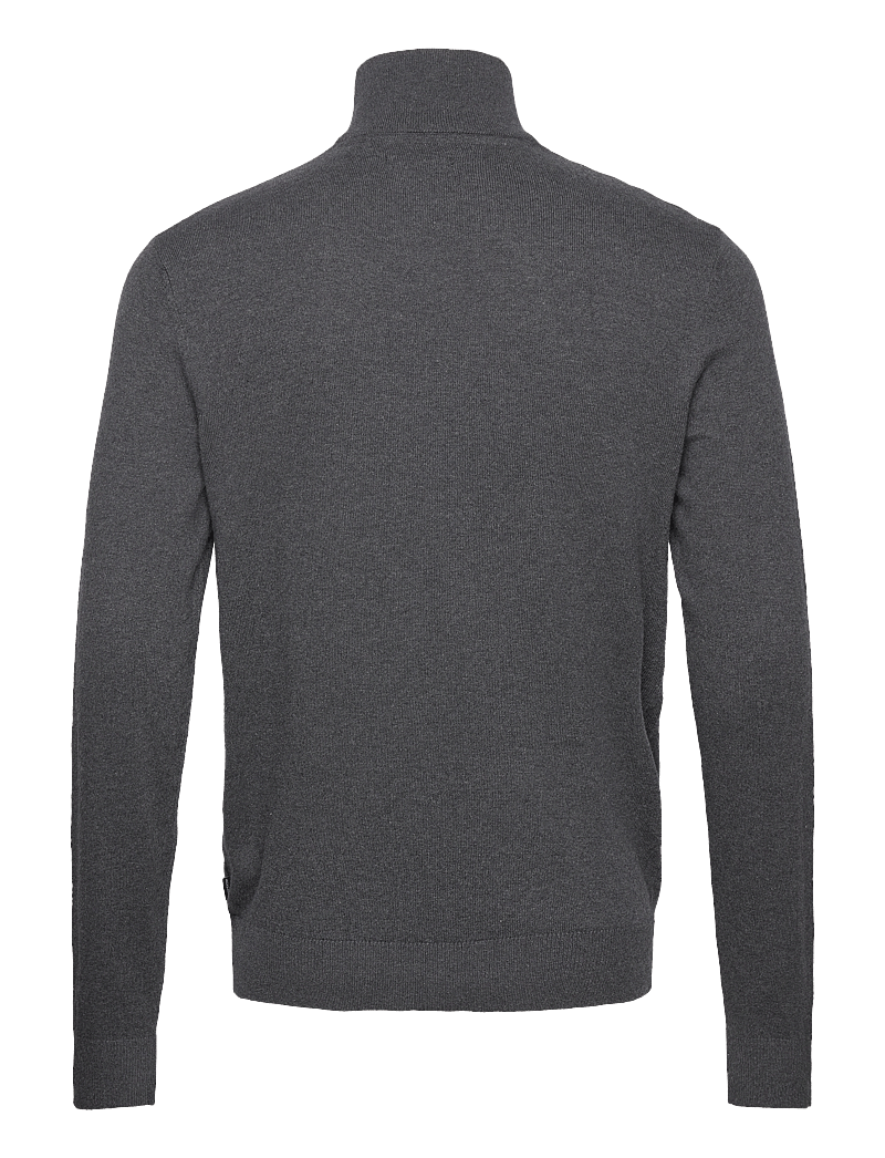 Jack & Jones - JJEEMIL KNIT HALF ZIP NOOS - pullover mit halbem reißverschluss - dark grey melange - 2